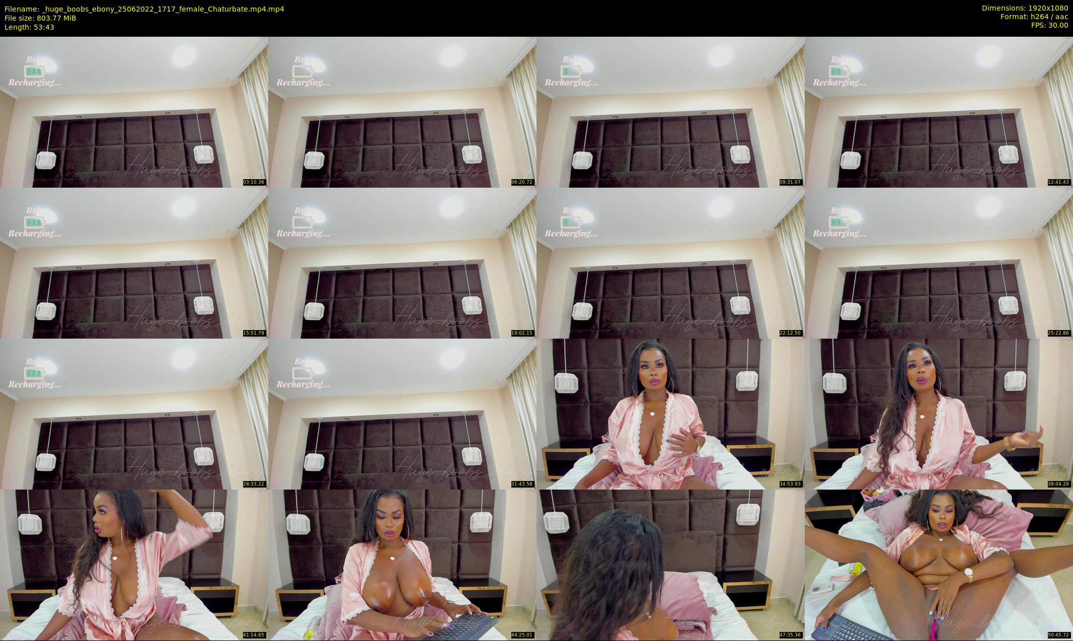 _huge_boobs_ebony — 54 minute Chaturbate female cam show recording, 1080p, Jun 25, 2022