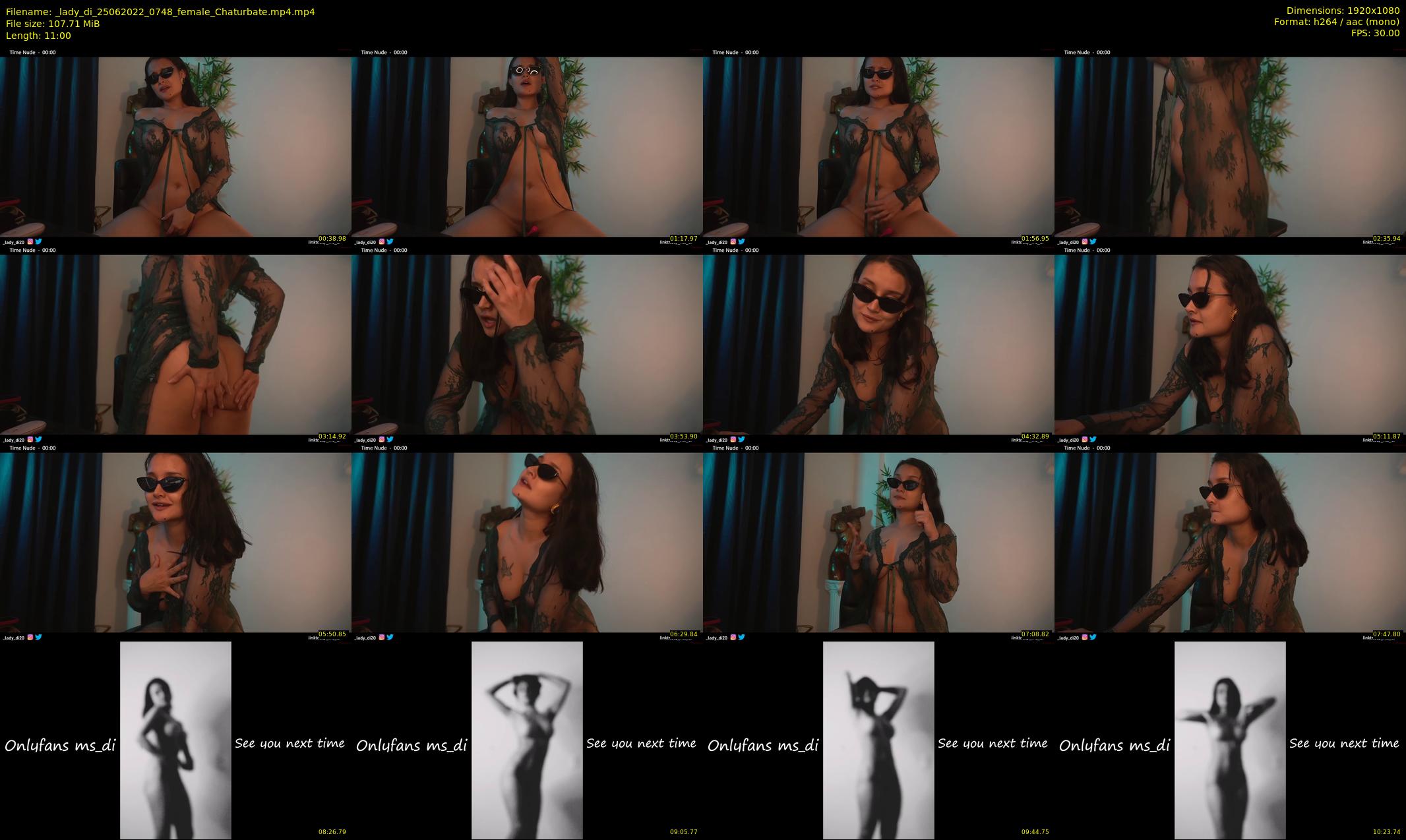 _lady_di — 11 minute Chaturbate female cam show recording, 1080p, Jun 25, 2022
