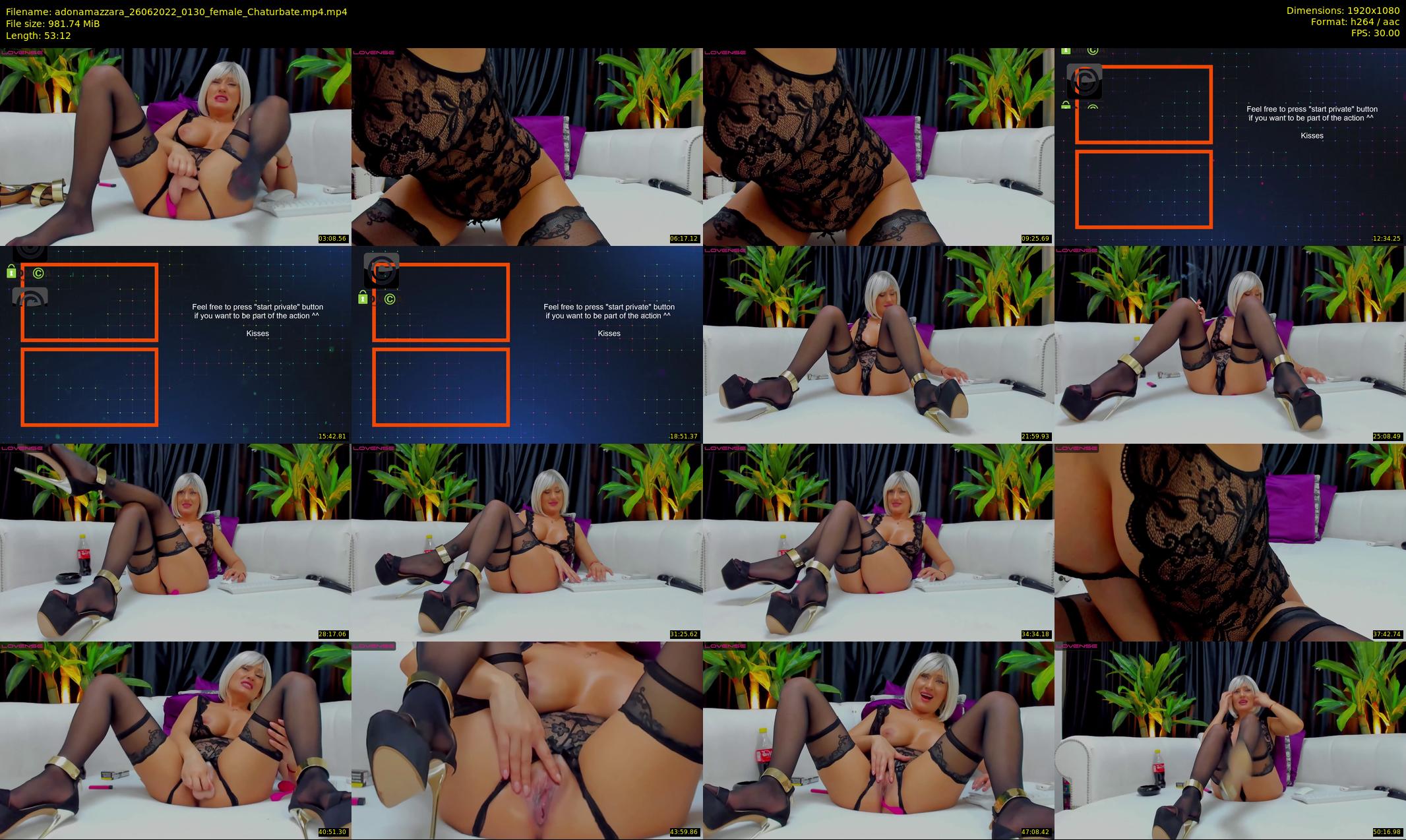 adonamazzara — 54 minute Chaturbate female cam show recording, 1080p, Jun 26, 2022