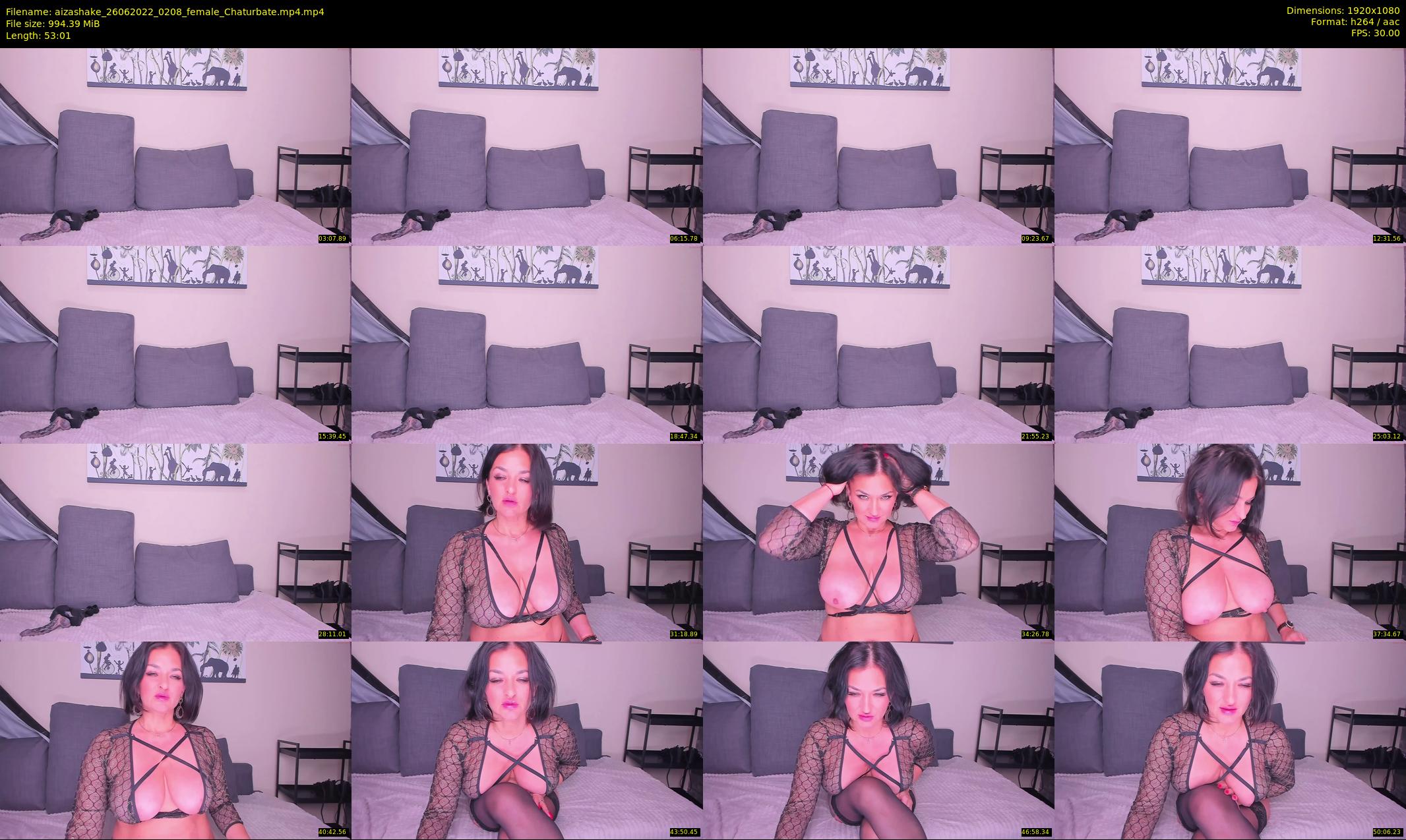 aizashake — 54 minute Chaturbate female cam show recording, 1080p, Jun 26, 2022