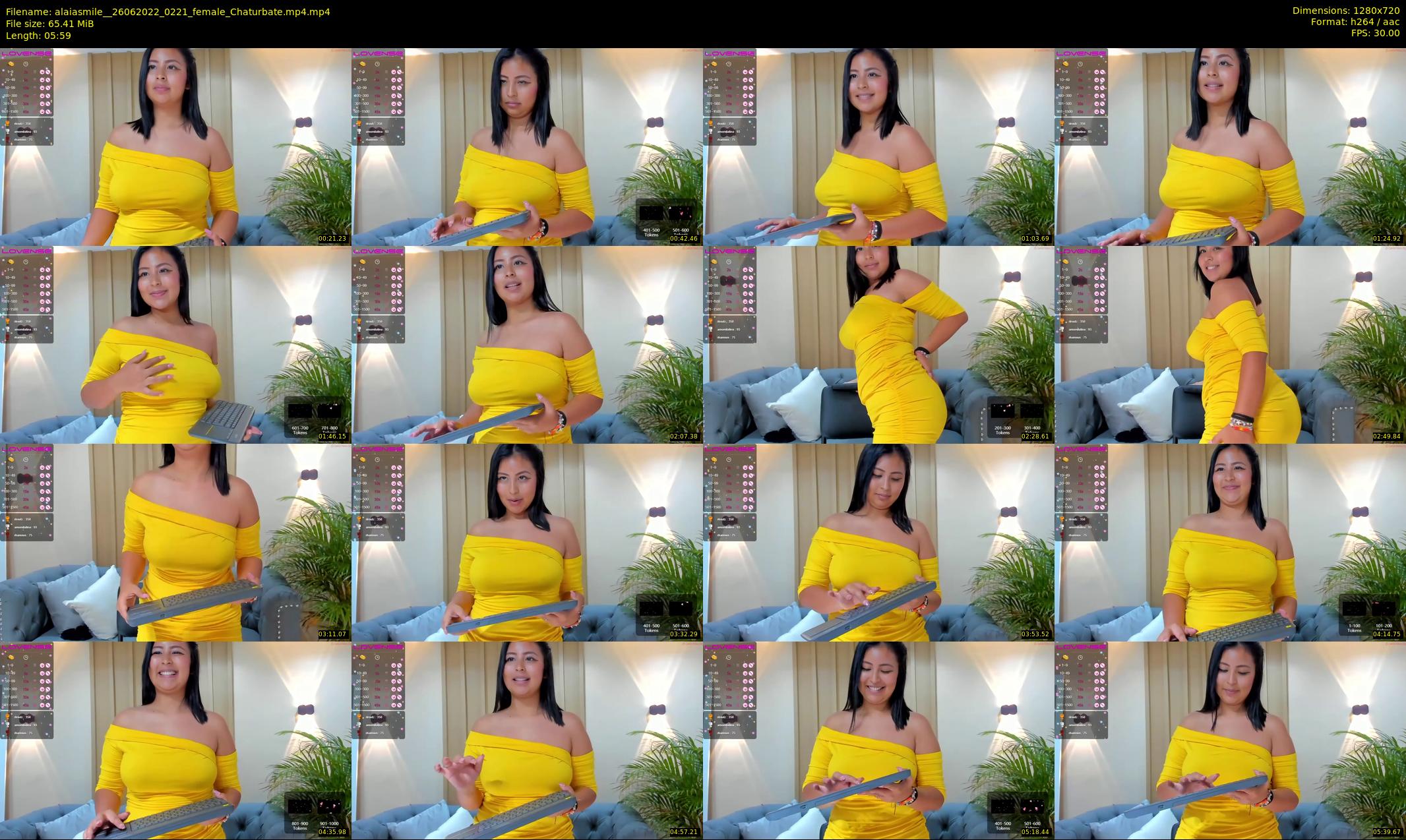 alaiasmile_ — 6 minute Chaturbate female cam show recording, 720p, Jun 26, 2022