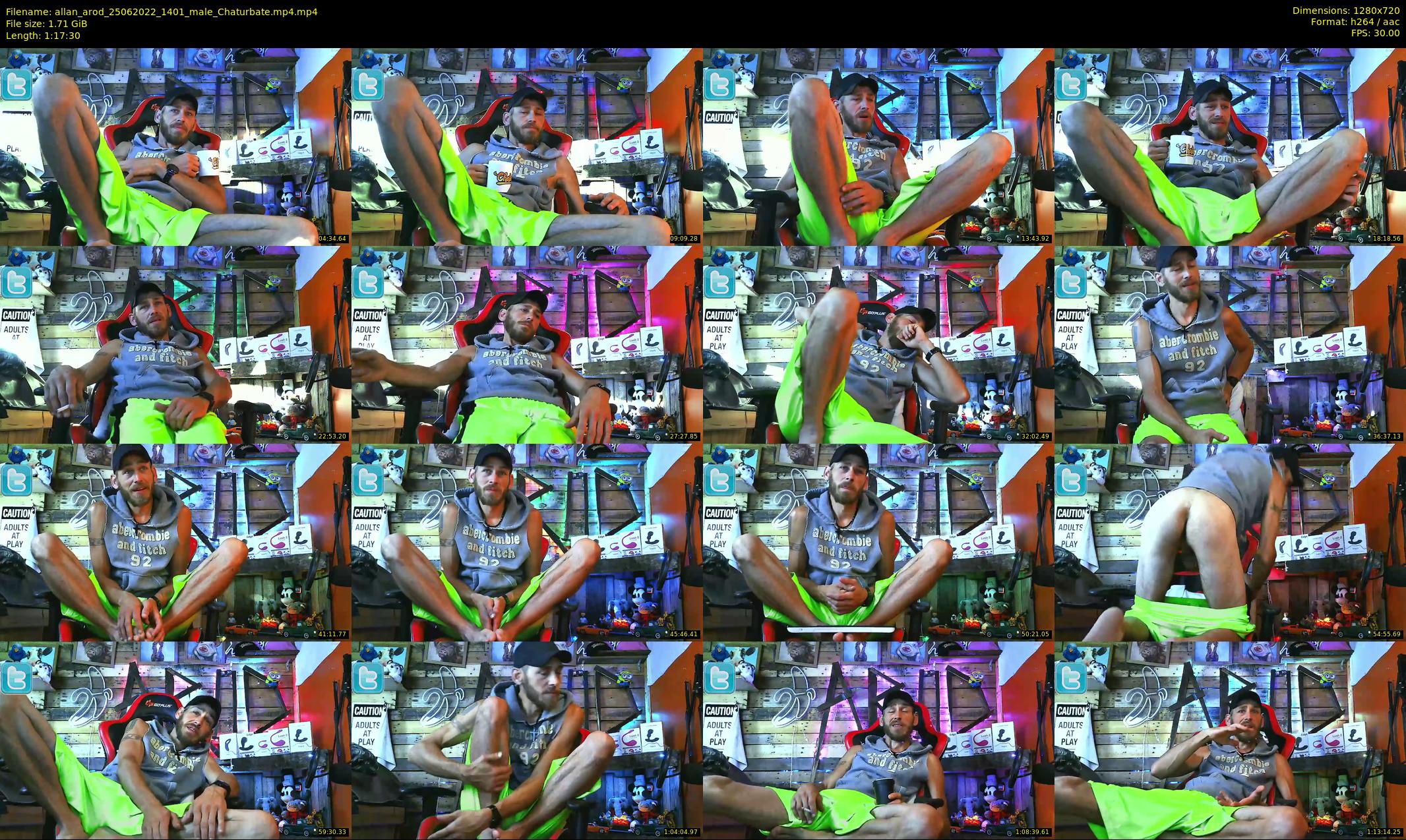 allan_arod — 78 minute Chaturbate male cam show recording, 720p, Jun 25, 2022