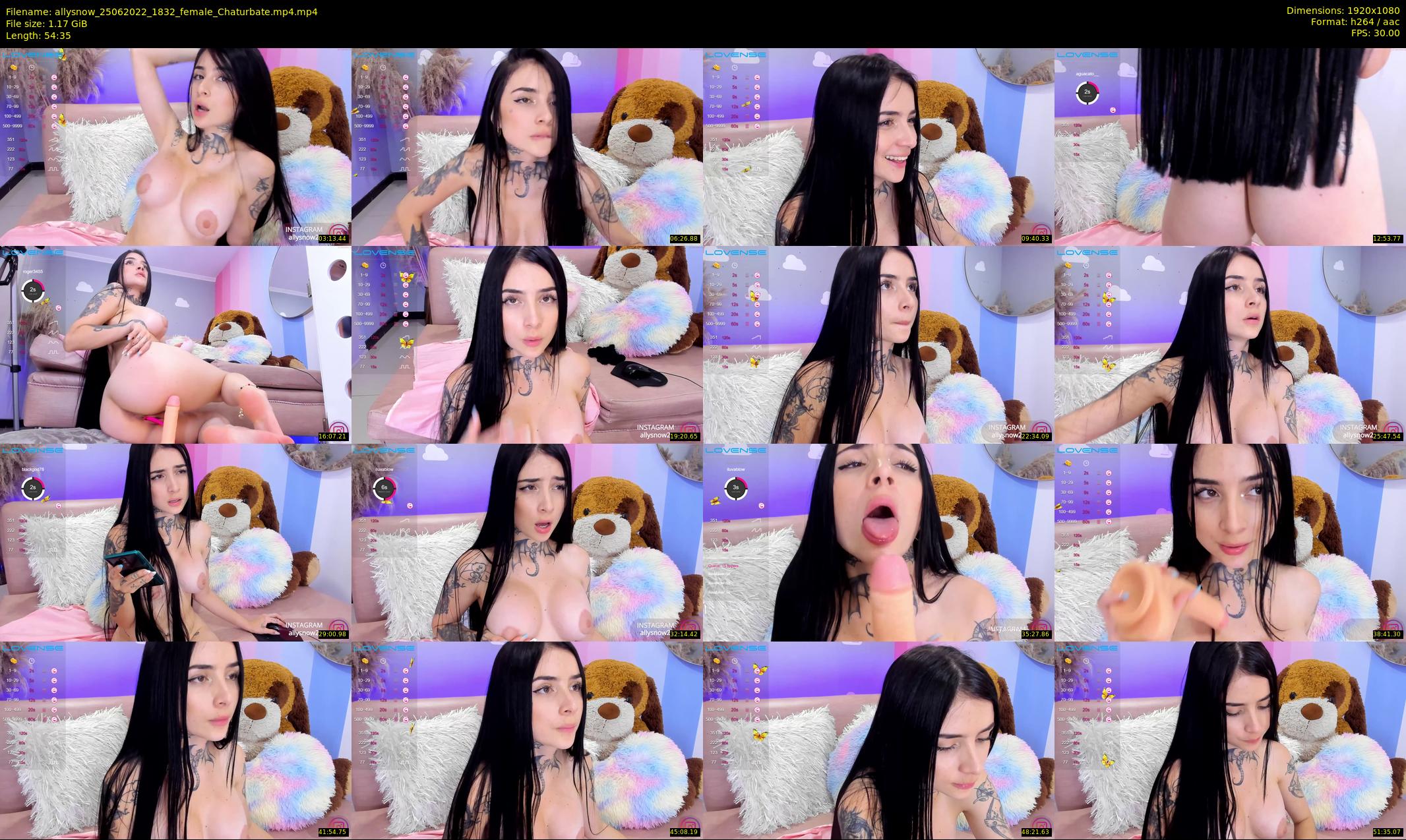 allysnow — 55 minute Chaturbate female cam show recording, 1080p, Jun 25, 2022