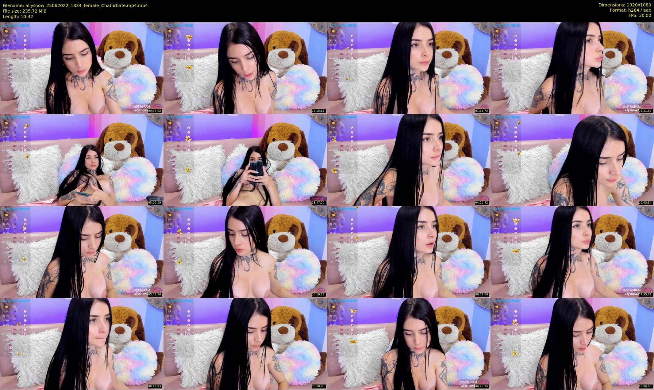 allysnow — 11 minute Chaturbate female cam show recording, 1080p, Jun 25, 2022