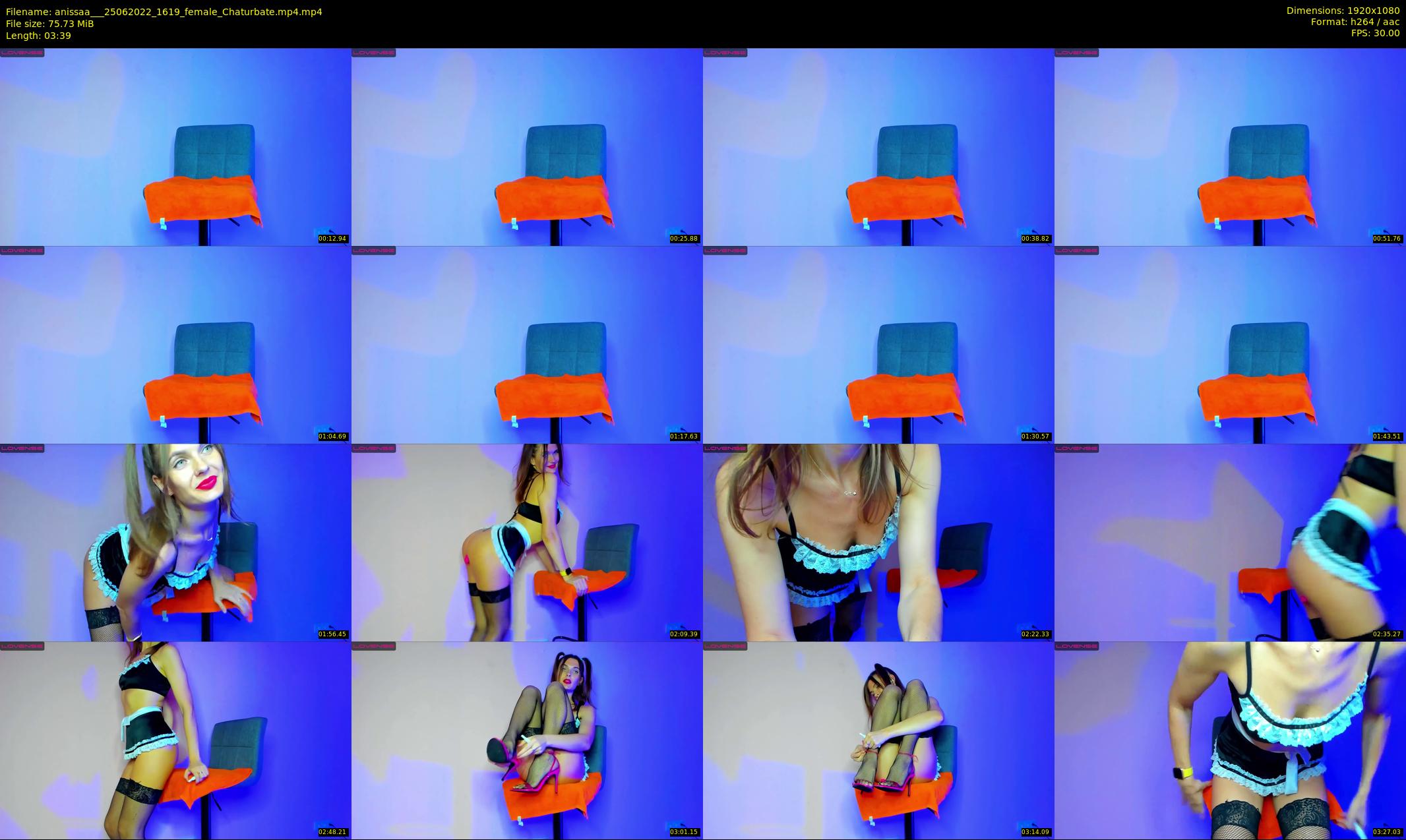 anissaa__ — 4 minute Chaturbate female cam show recording, 1080p, Jun 25, 2022