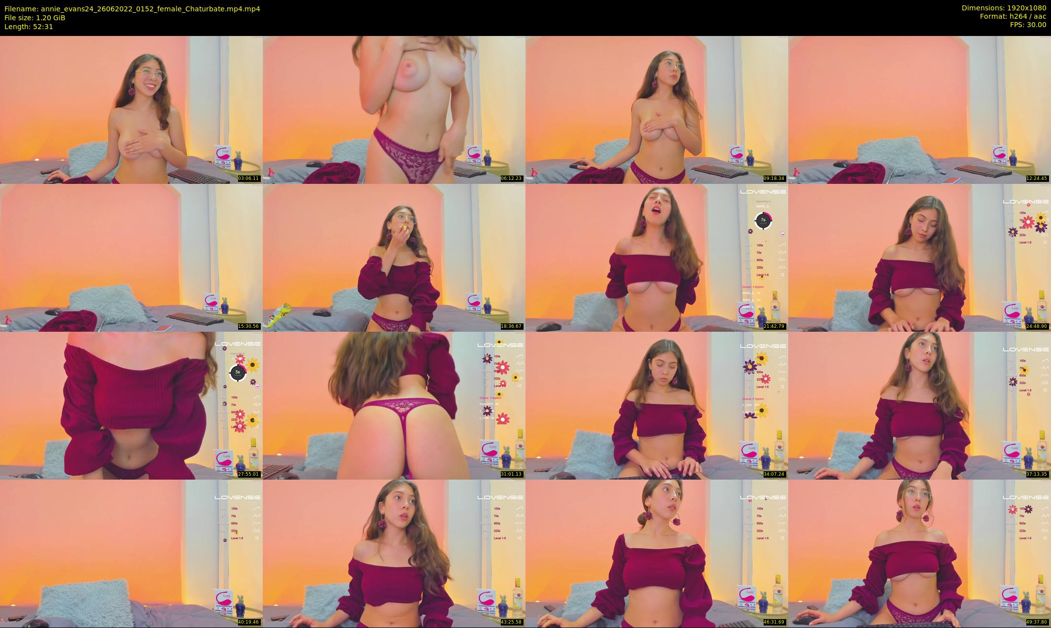 annie_evans24 — 53 minute Chaturbate female cam show recording, 1080p, Jun 26, 2022