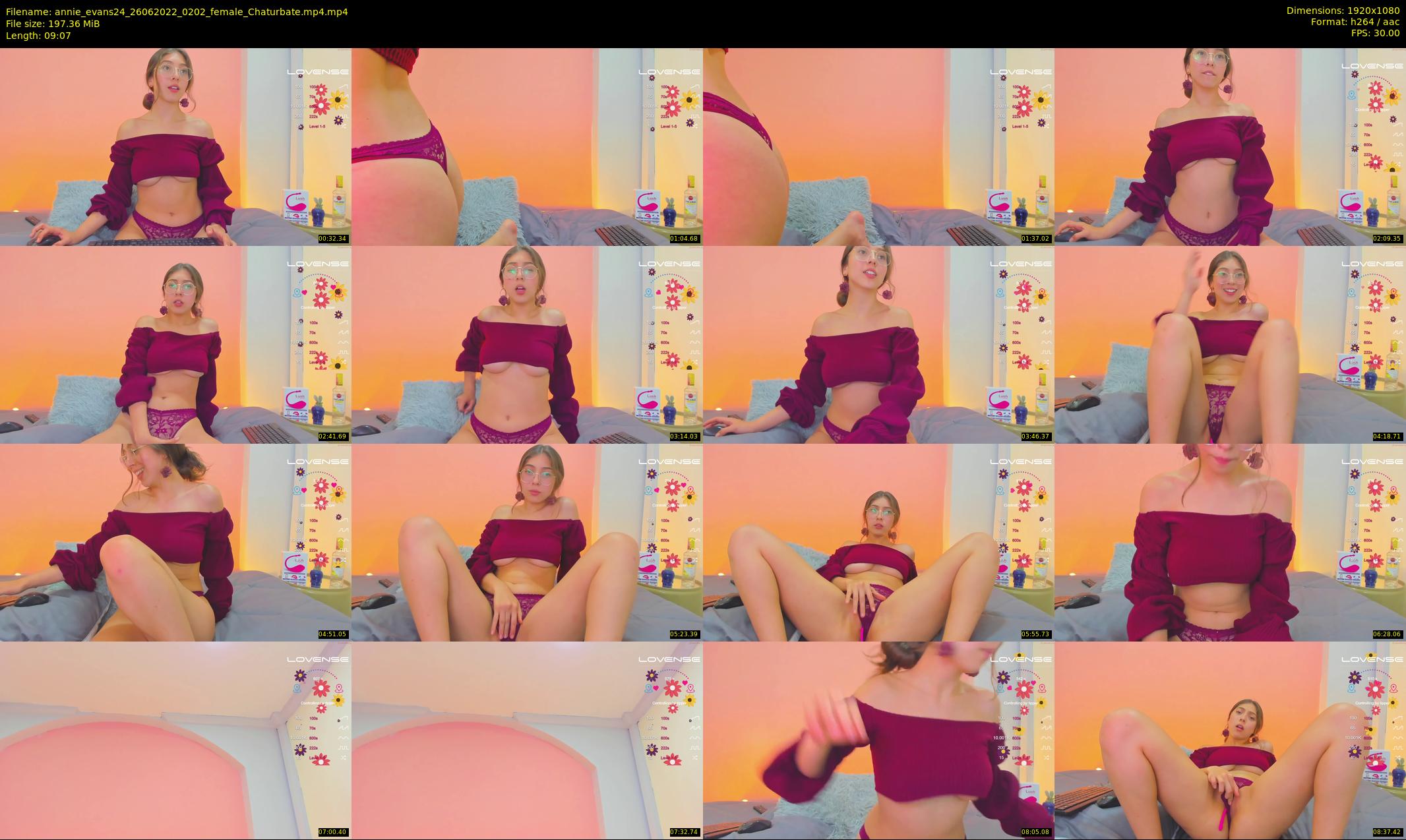 annie_evans24 — 10 minute Chaturbate female cam show recording, 1080p, Jun 26, 2022