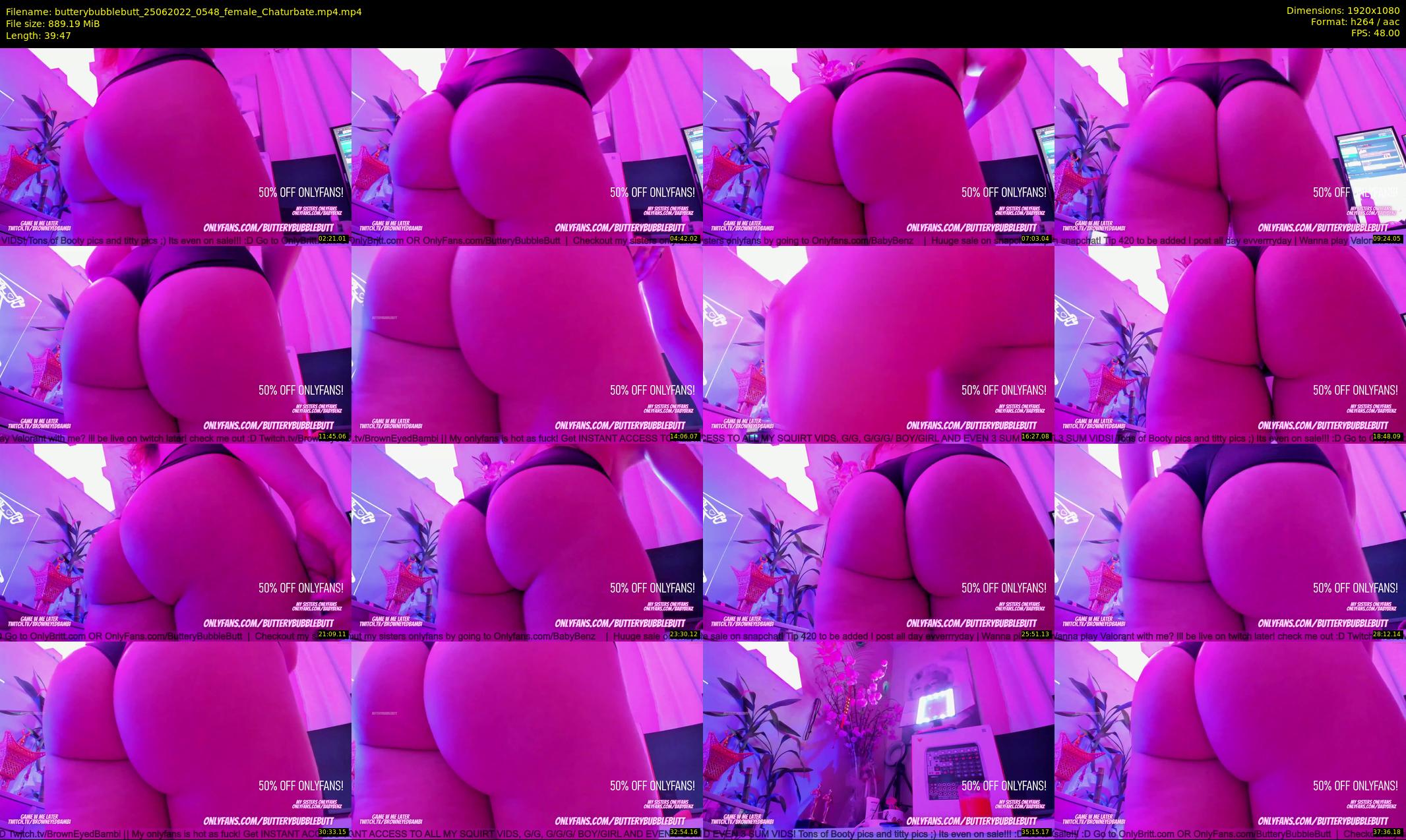 butterybubblebutt — 40 minute Chaturbate couple cam show recording, 1080p, Jun 25, 2022