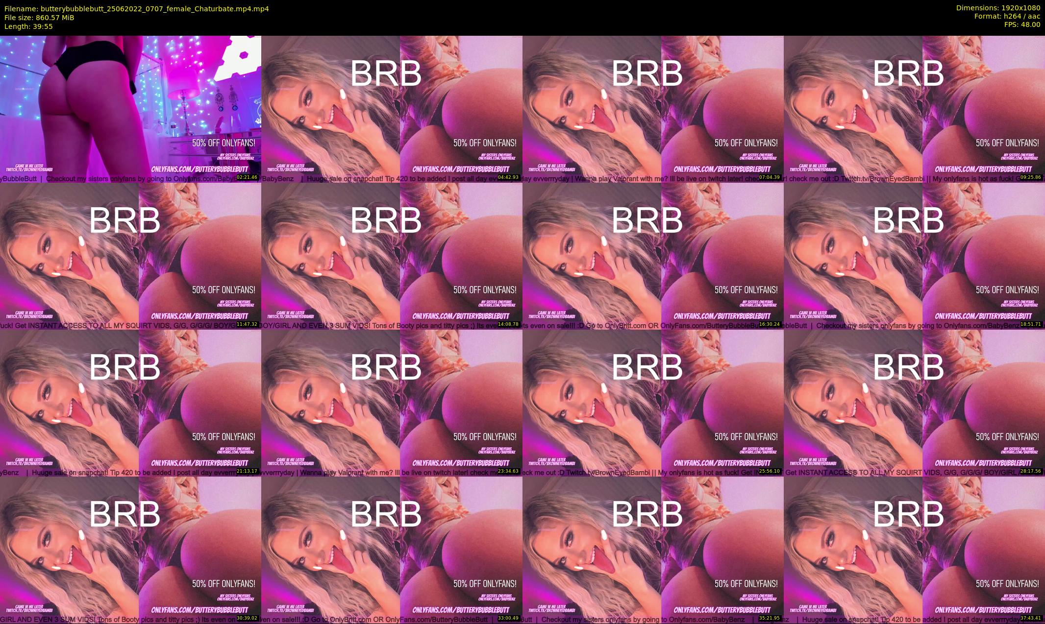 butterybubblebutt — 40 minute Chaturbate couple cam show recording, 1080p, Jun 25, 2022