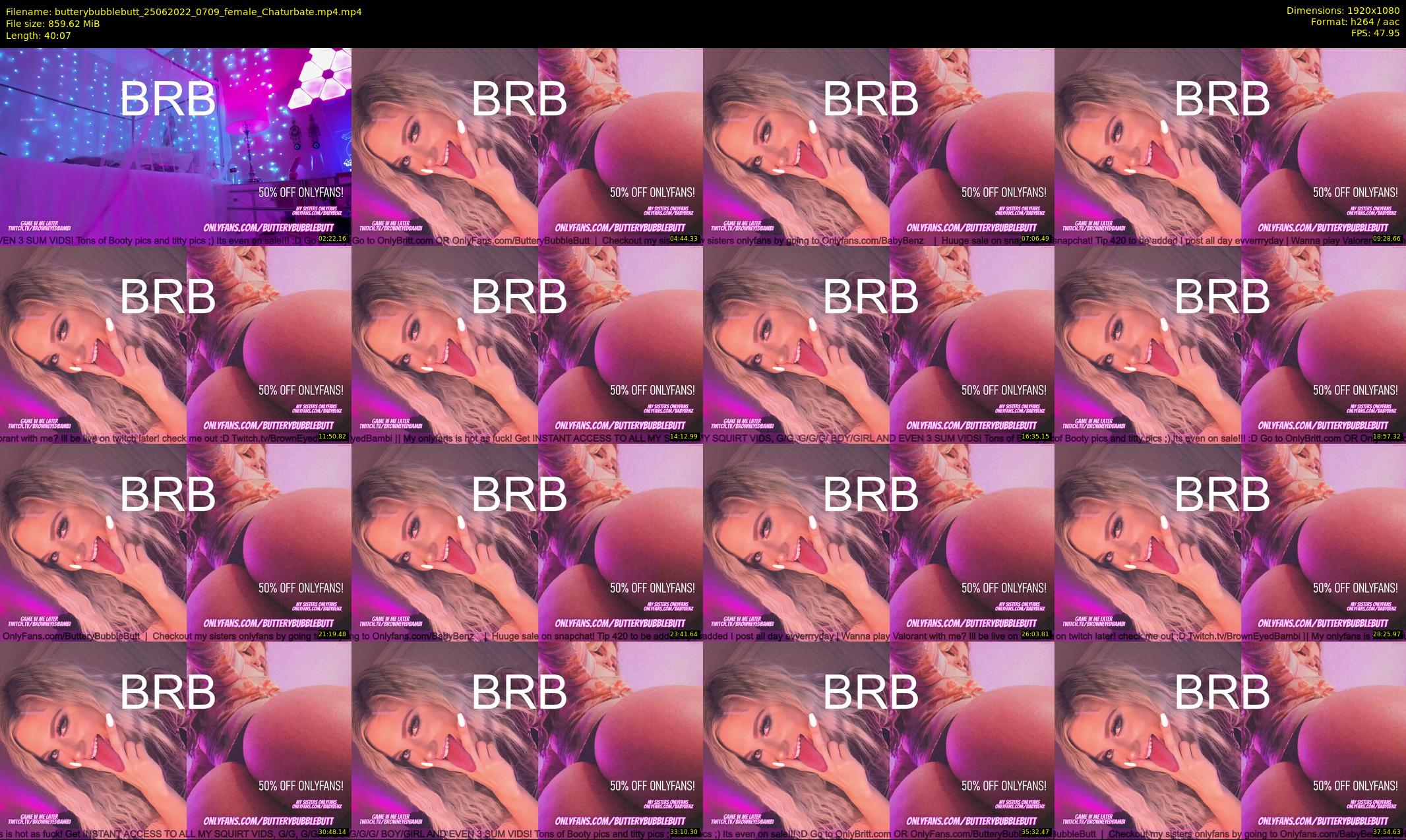 butterybubblebutt — 41 minute Chaturbate couple cam show recording, 1080p, Jun 25, 2022