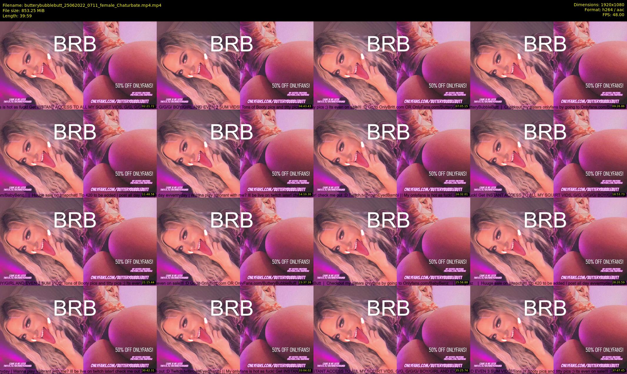 butterybubblebutt — 40 minute Chaturbate couple cam show recording, 1080p, Jun 25, 2022