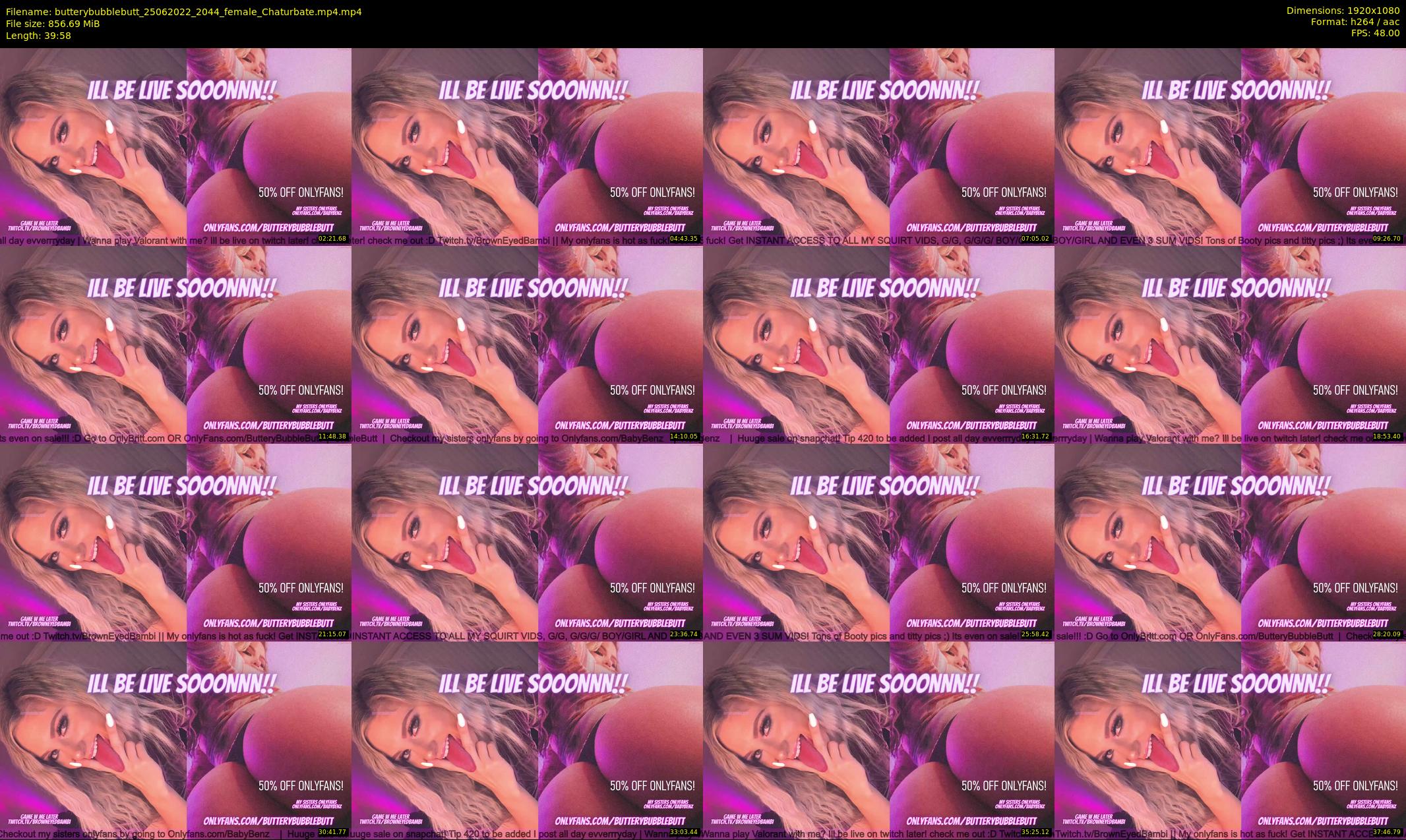 butterybubblebutt — 40 minute Chaturbate couple cam show recording, 1080p, Jun 25, 2022