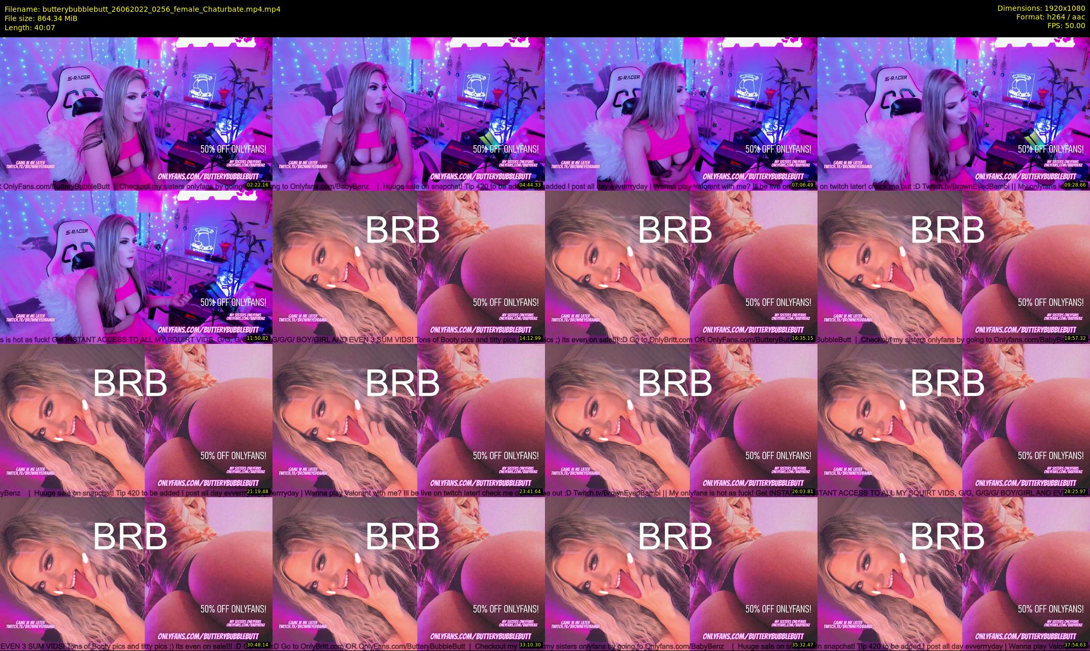 butterybubblebutt — 41 minute Chaturbate couple cam show recording, 1080p, Jun 26, 2022