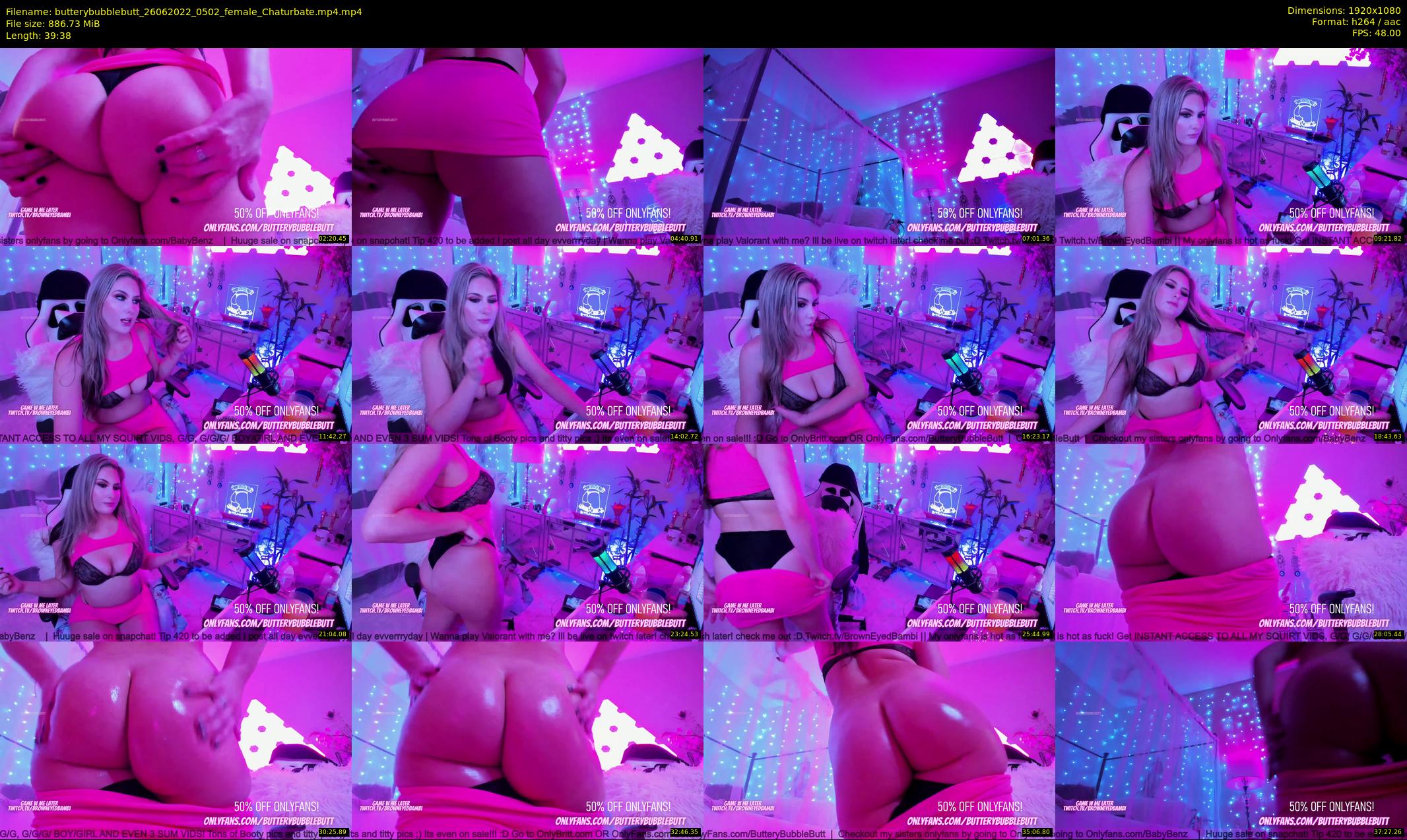butterybubblebutt — 40 minute Chaturbate couple cam show recording, 1080p, Jun 26, 2022
