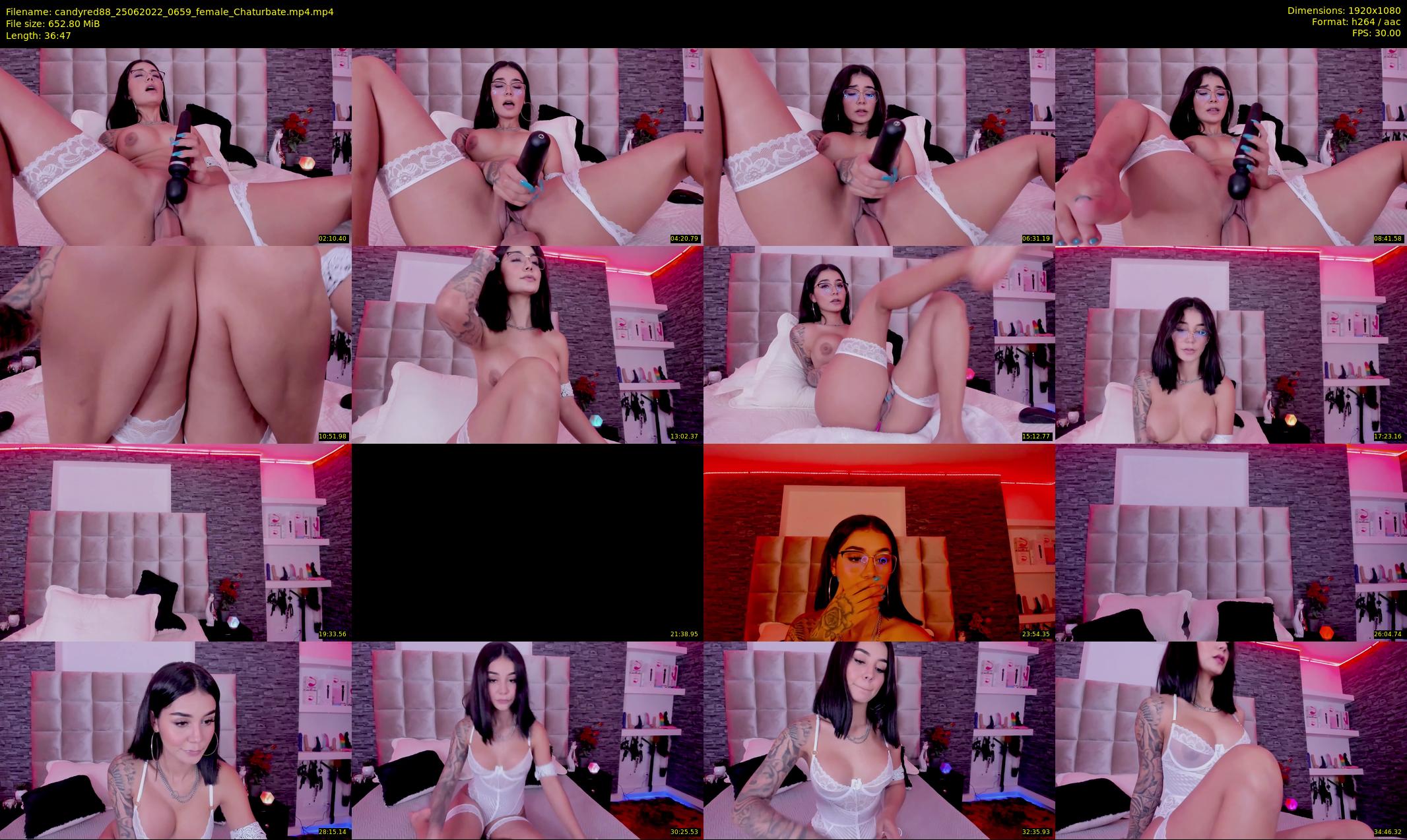 candyred88 — 37 minute Chaturbate female cam show recording, 1080p, Jun 25, 2022