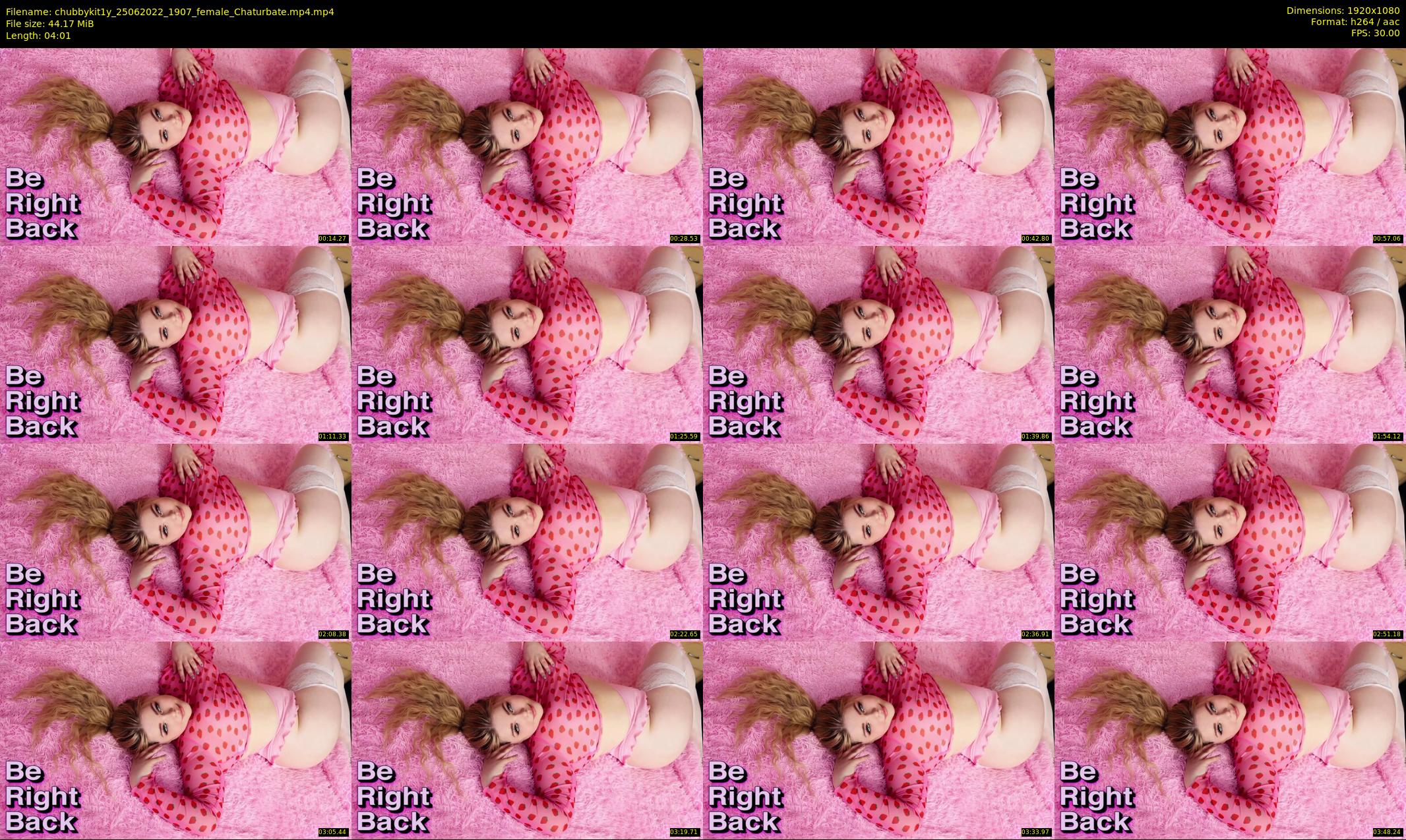 chubbykit1y — 5 minute Chaturbate female cam show recording, 1080p, Jun 25, 2022