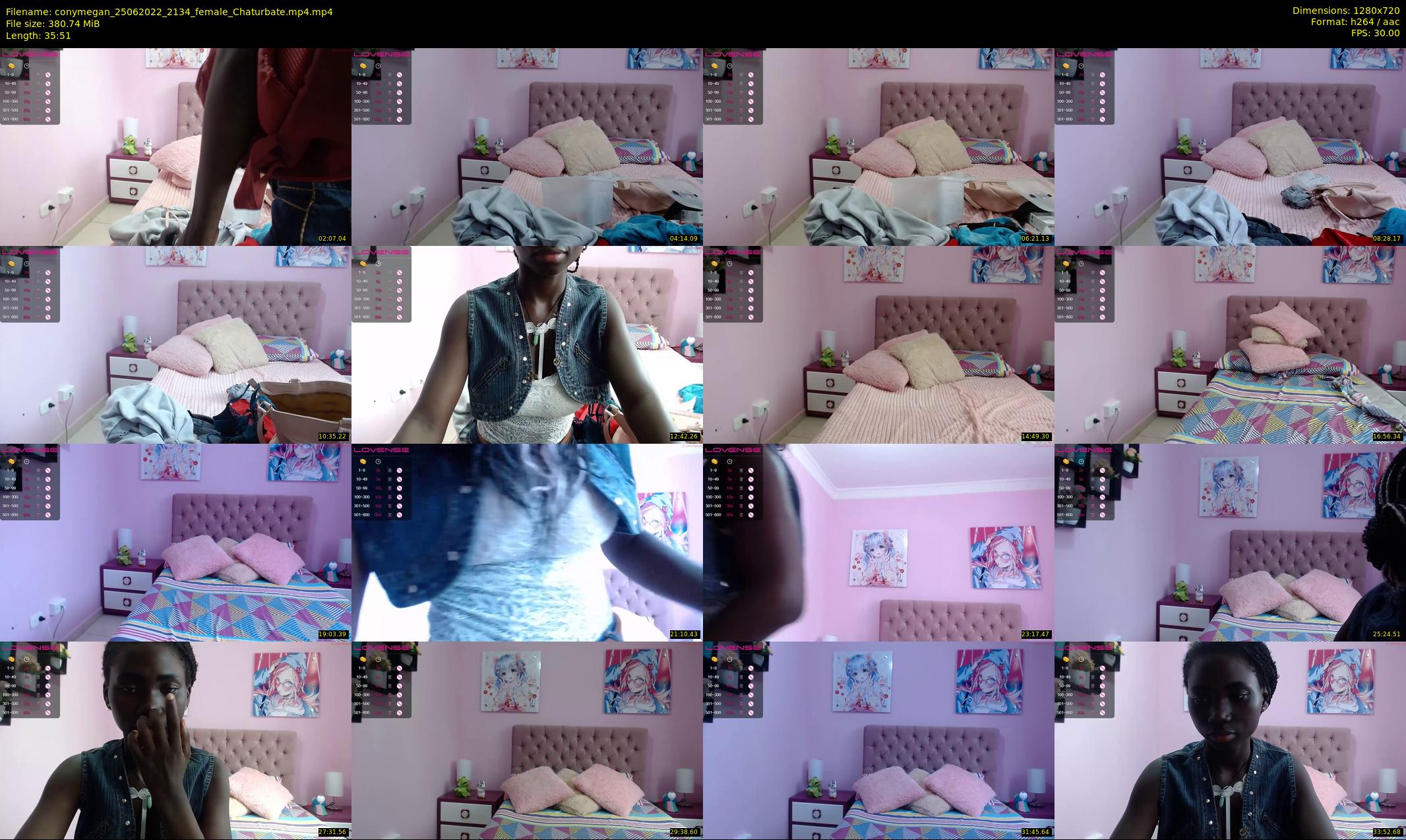 conymegan — 36 minute Chaturbate female cam show recording, 720p, Jun 25, 2022