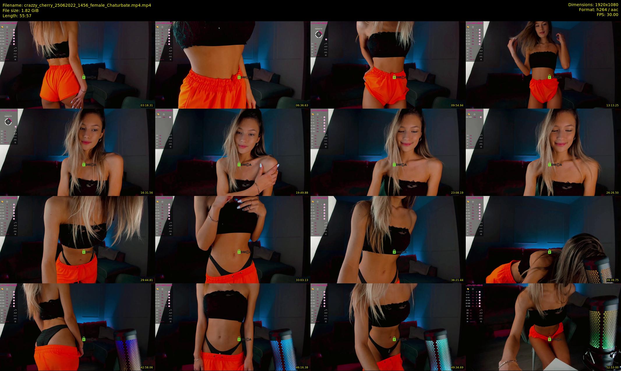 crazzy_cherry — 56 minute Chaturbate female cam show recording, 1080p, Jun 25, 2022