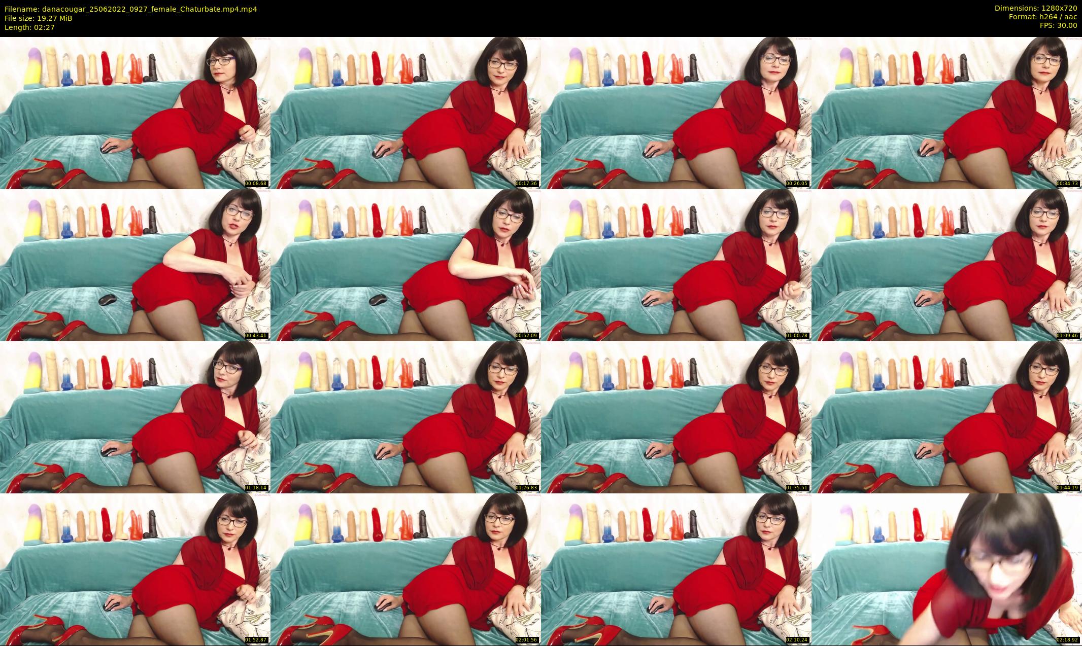 danacougar — 3 minute Chaturbate female cam show recording, 720p, Jun 25, 2022