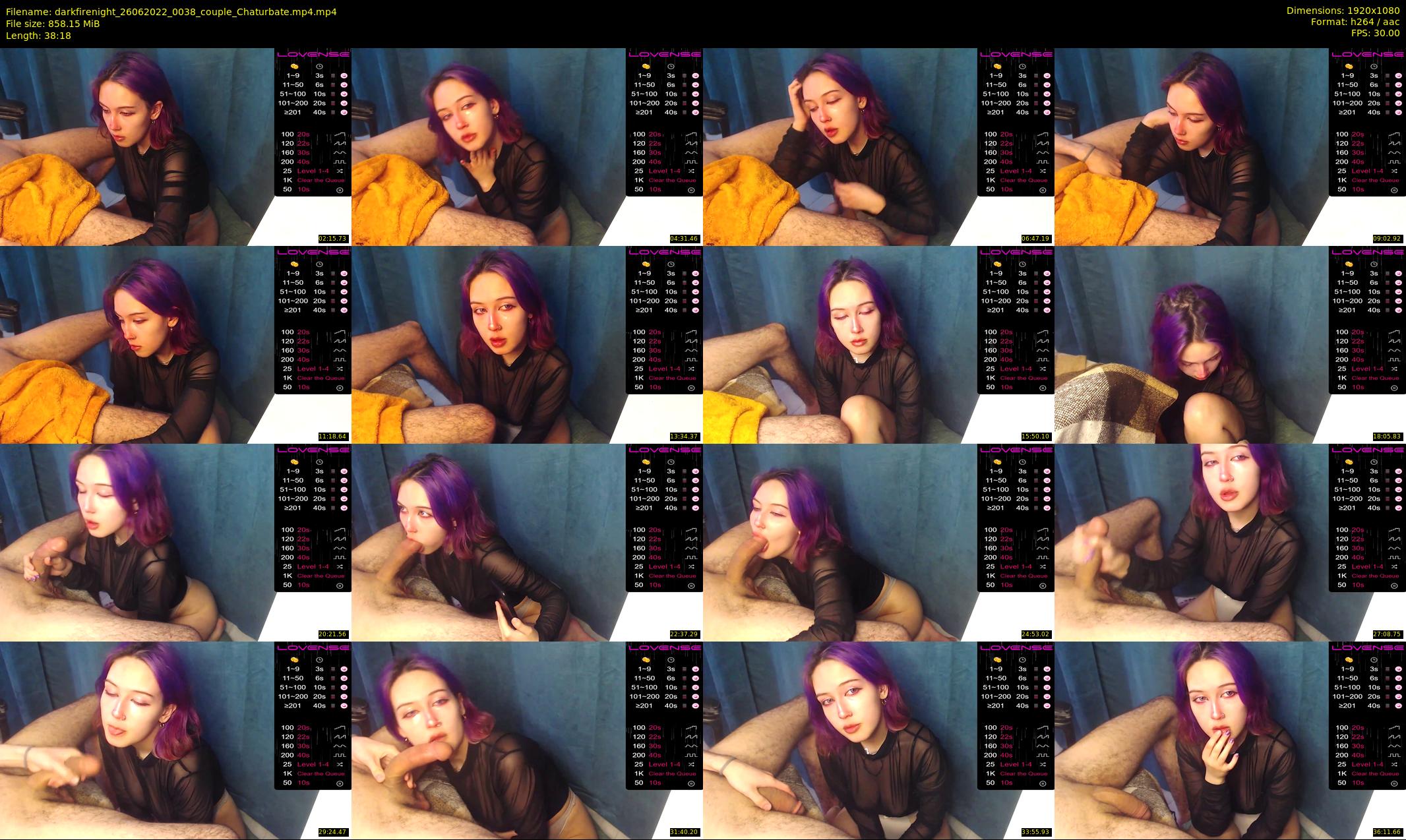 darkfirenight — 39 minute Chaturbate couple cam show recording, 1080p, Jun 26, 2022