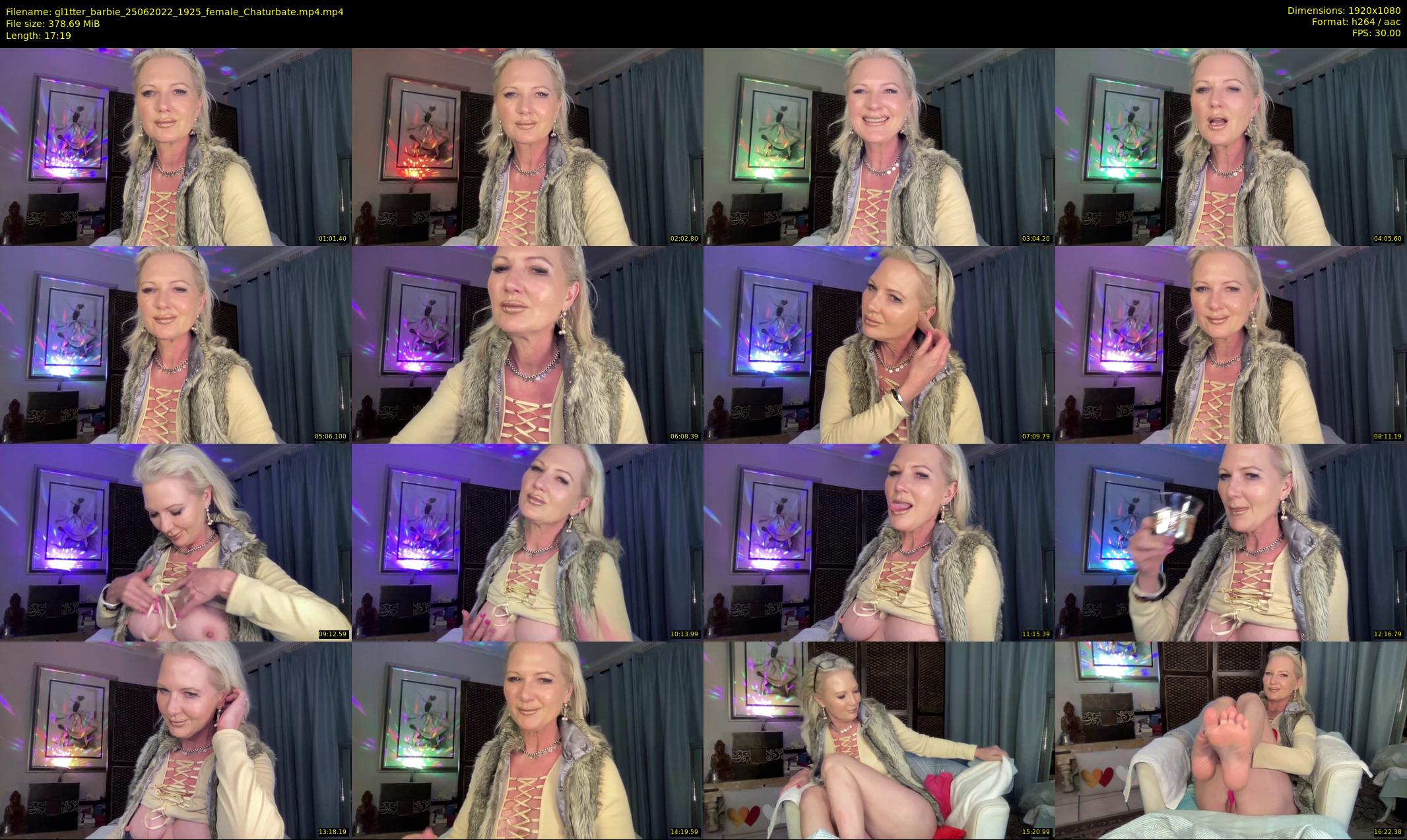 gl1tter_barbie — 18 minute Chaturbate female cam show recording, 1080p, Jun 25, 2022