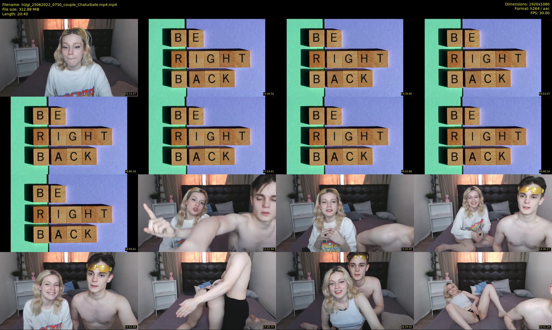 hizgi — 21 minute Chaturbate couple cam show recording, 1080p, Jun 25, 2022