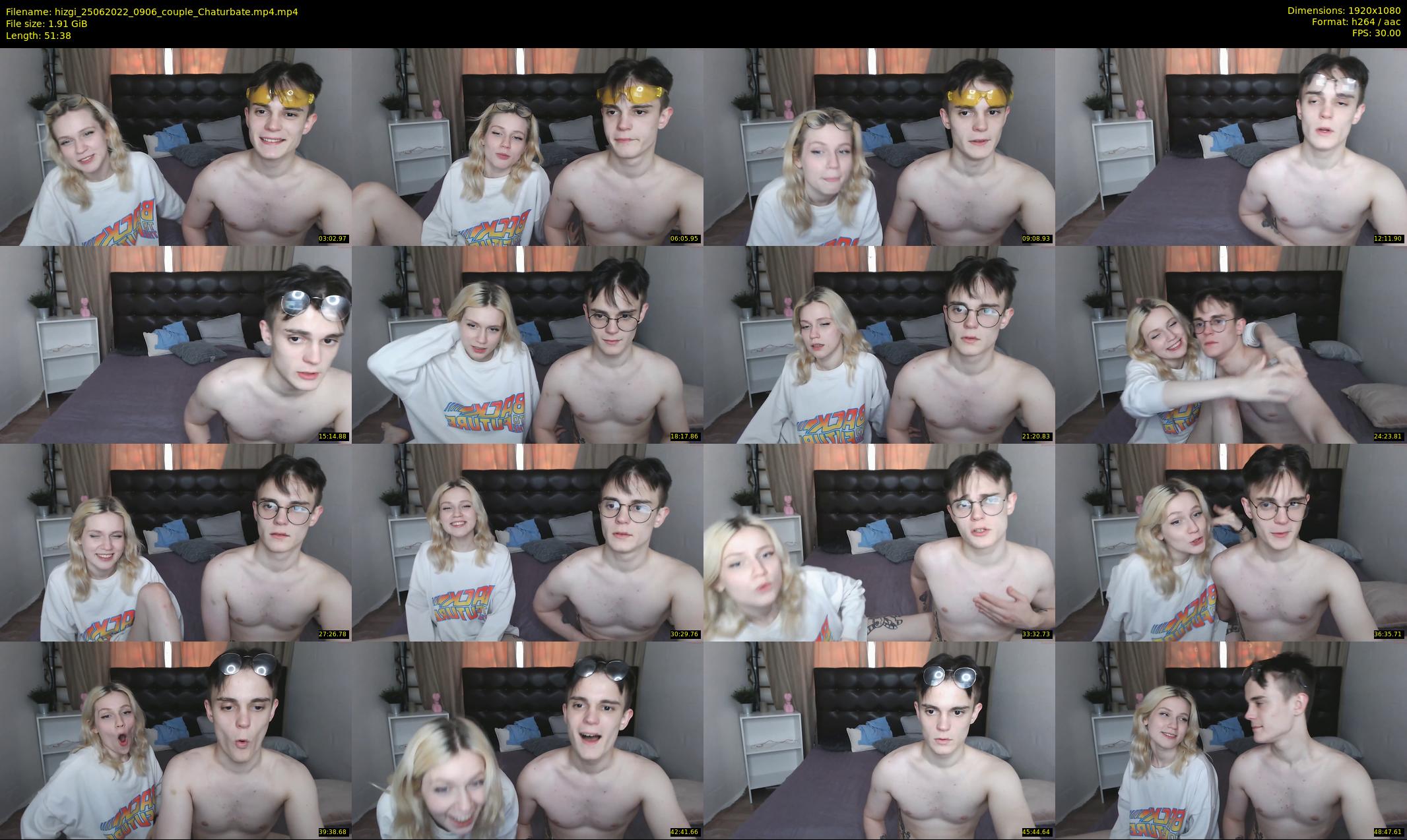 hizgi — 52 minute Chaturbate couple cam show recording, 1080p, Jun 25, 2022