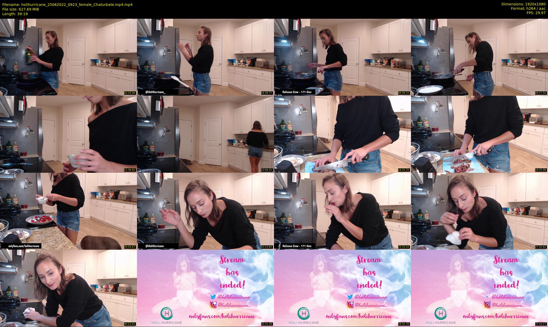 holihurricane — 40 minute Chaturbate female cam show recording, 1080p, Jun 25, 2022