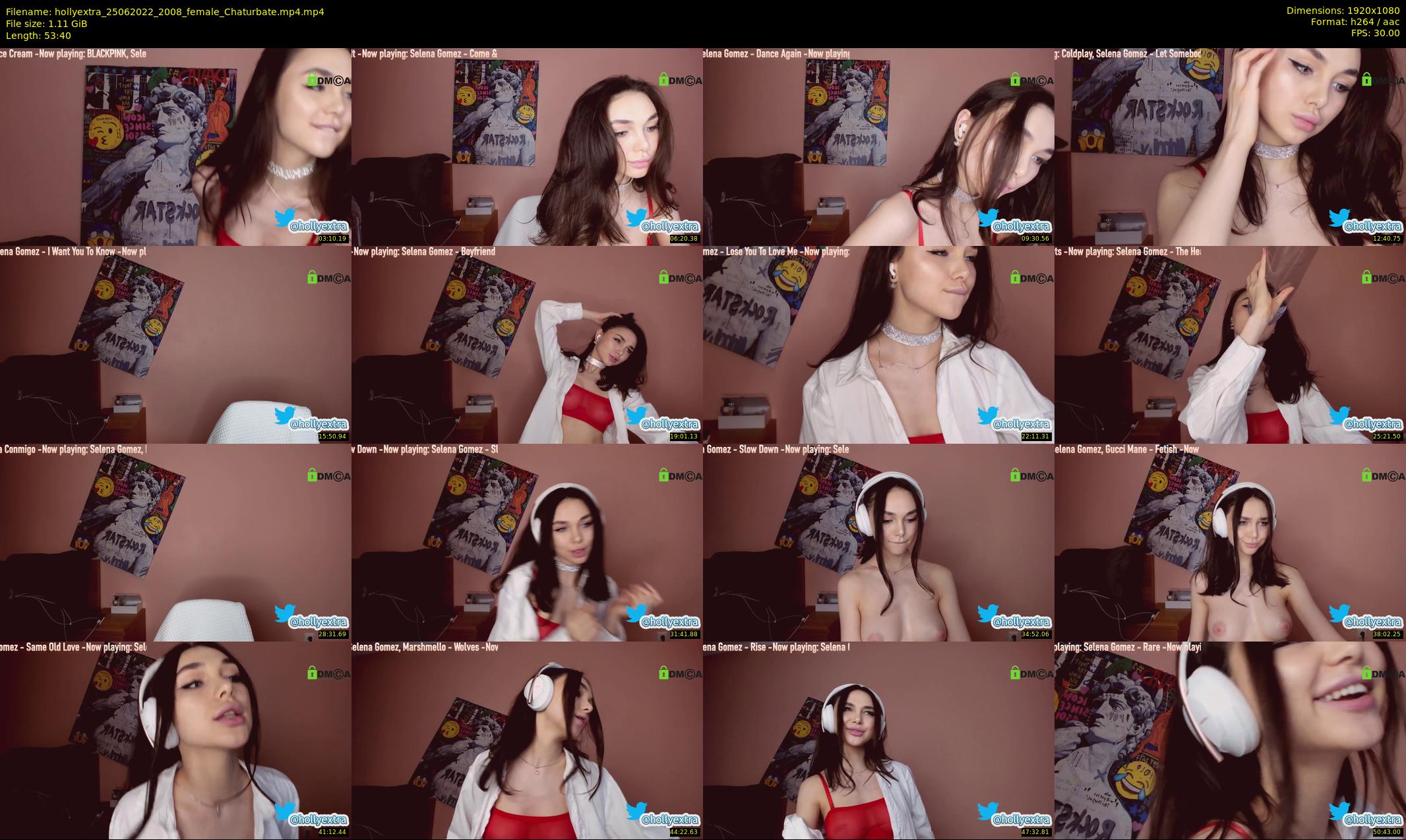 hollyextra — 54 minute Chaturbate female cam show recording, 1080p, Jun 25, 2022