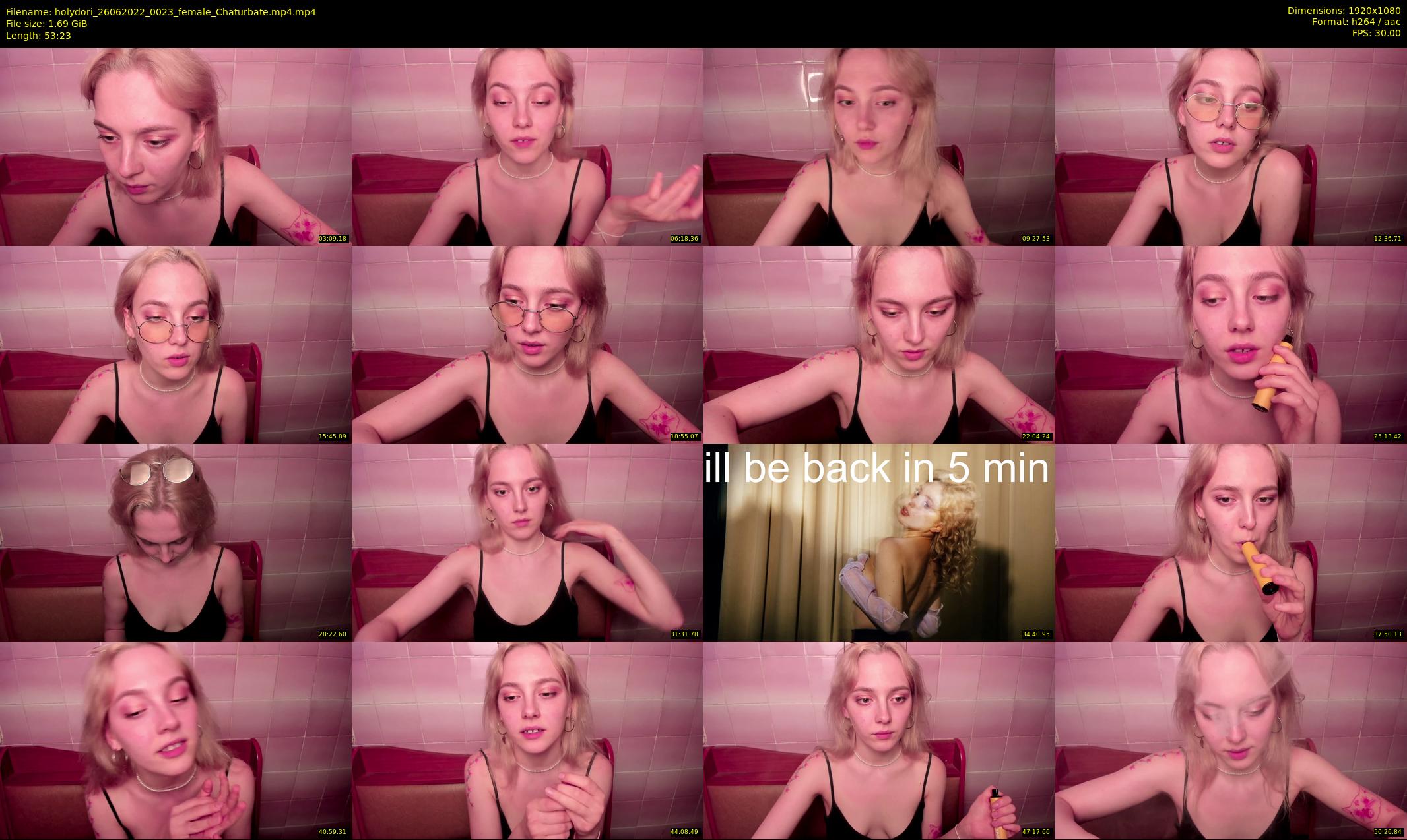 holydori — 54 minute Chaturbate female cam show recording, 1080p, Jun 26, 2022