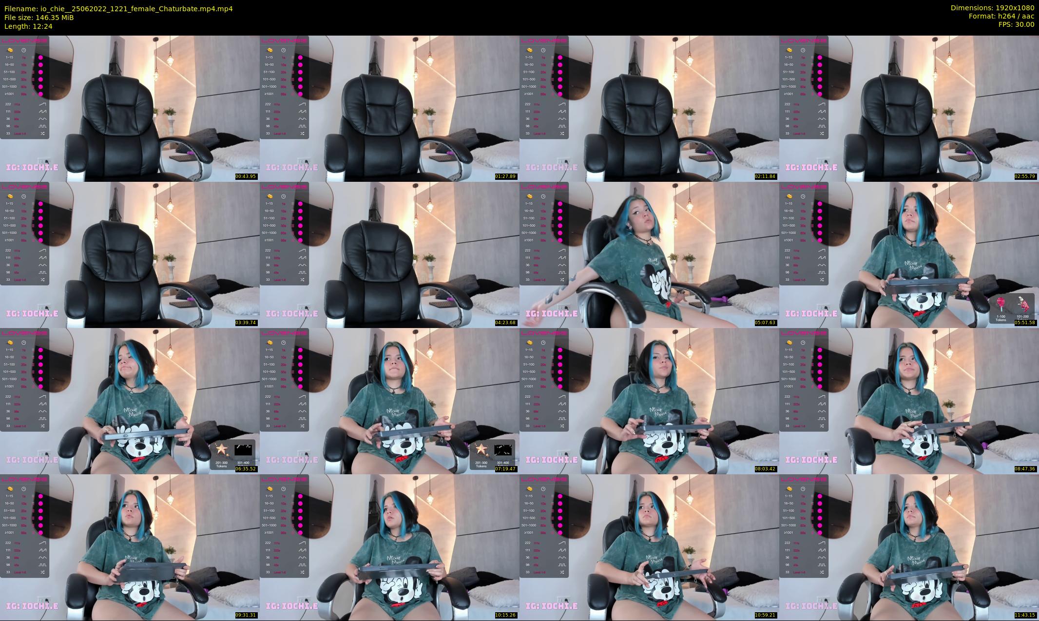 io_chie_ — 13 minute Chaturbate female cam show recording, 1080p, Jun 25, 2022