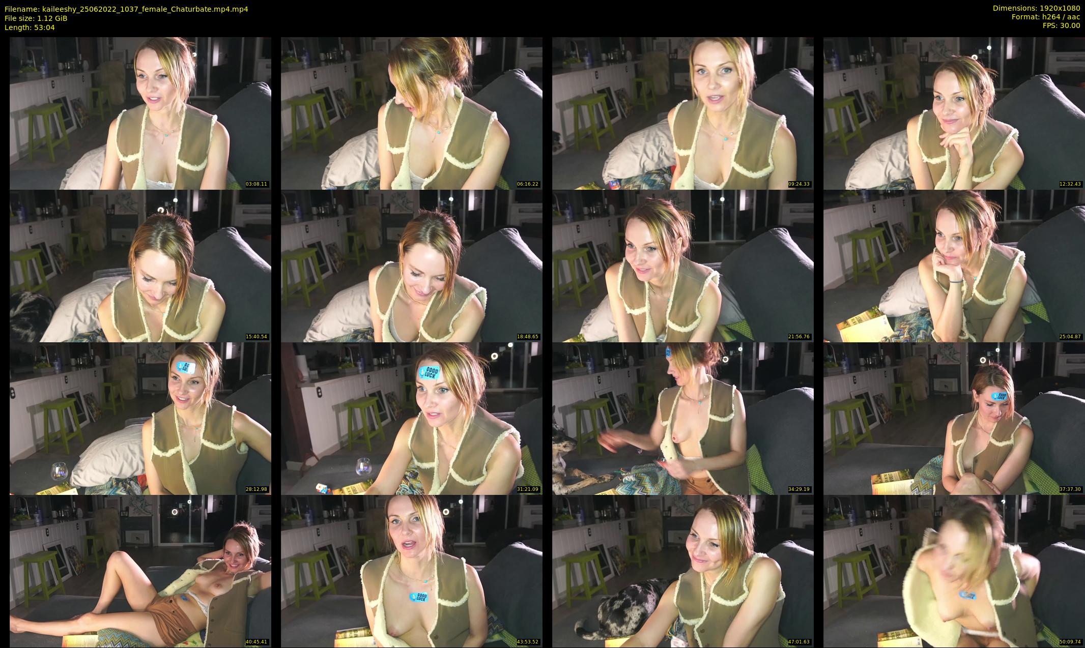 kaileeshy — 54 minute Chaturbate female cam show recording, 1080p, Jun 25, 2022