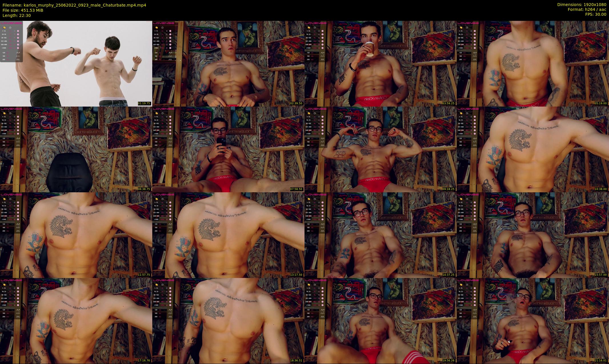karlos_murphy — 23 minute Chaturbate male cam show recording, 1080p, Jun 25, 2022