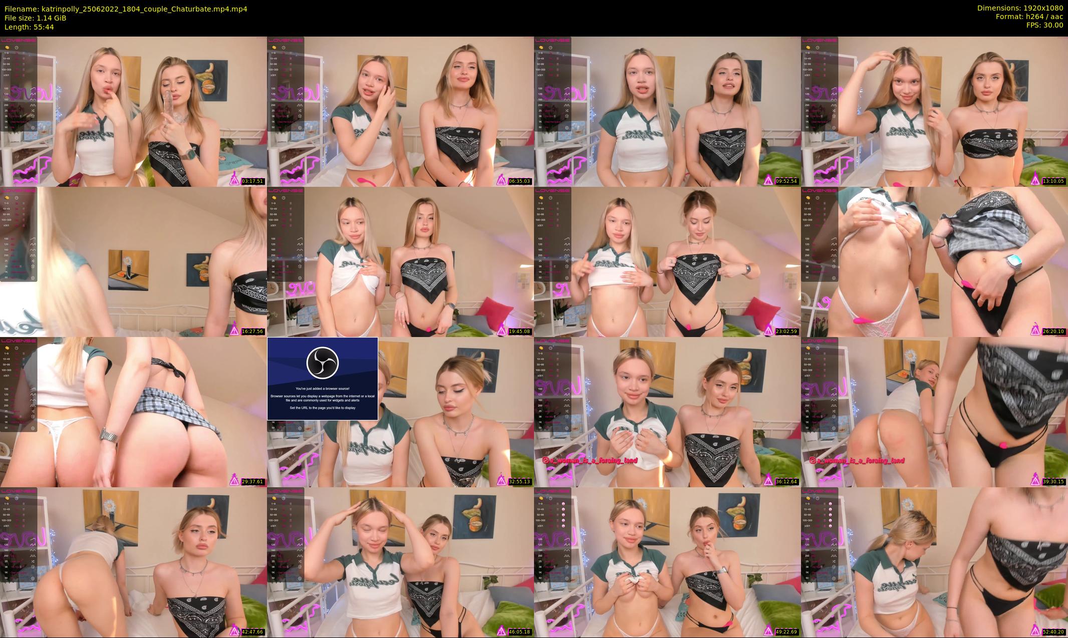 katrinpolly — 56 minute Chaturbate couple cam show recording, 1080p, Jun 25, 2022