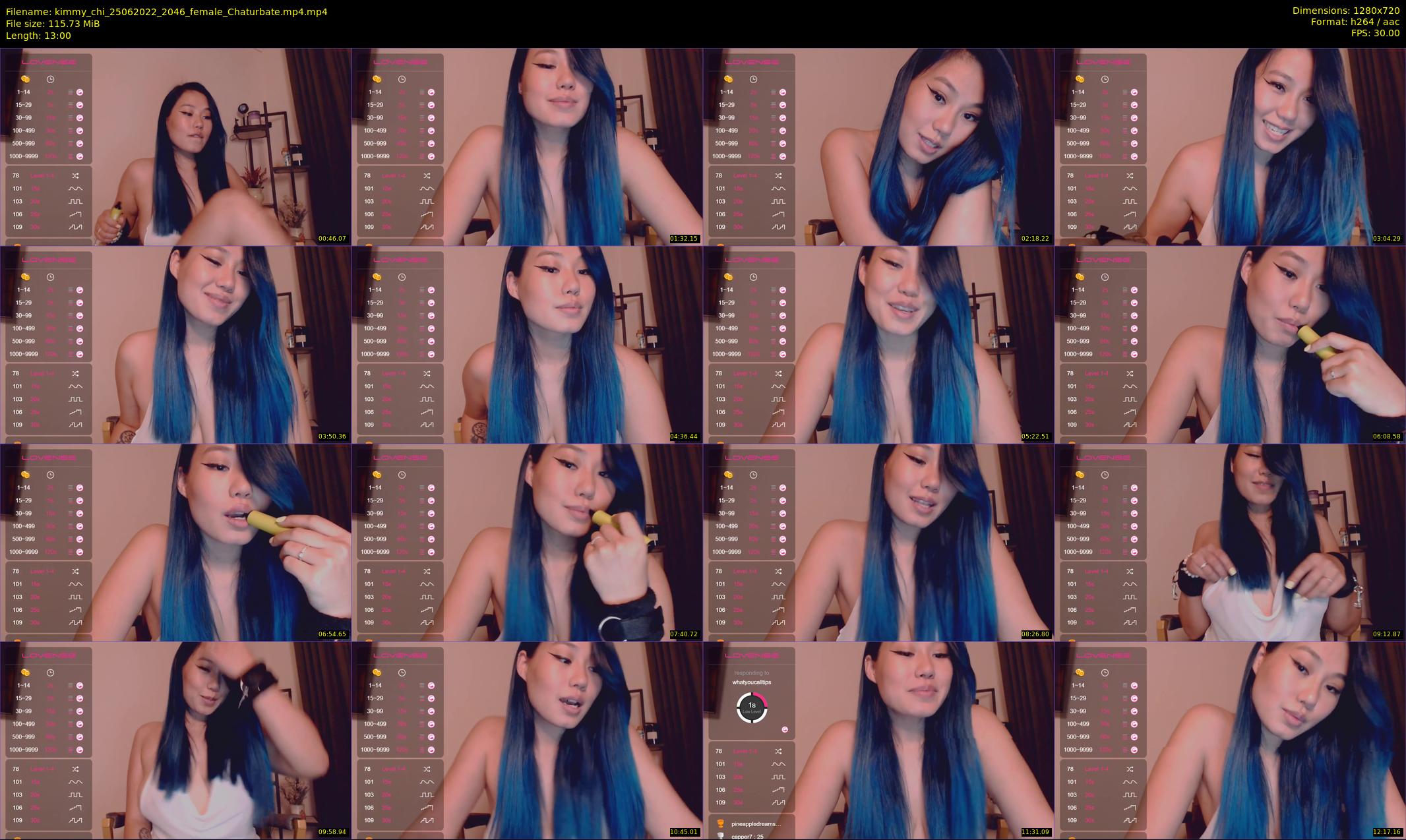 kimmy_chi — 13 minute Chaturbate female cam show recording, 720p, Jun 25, 2022
