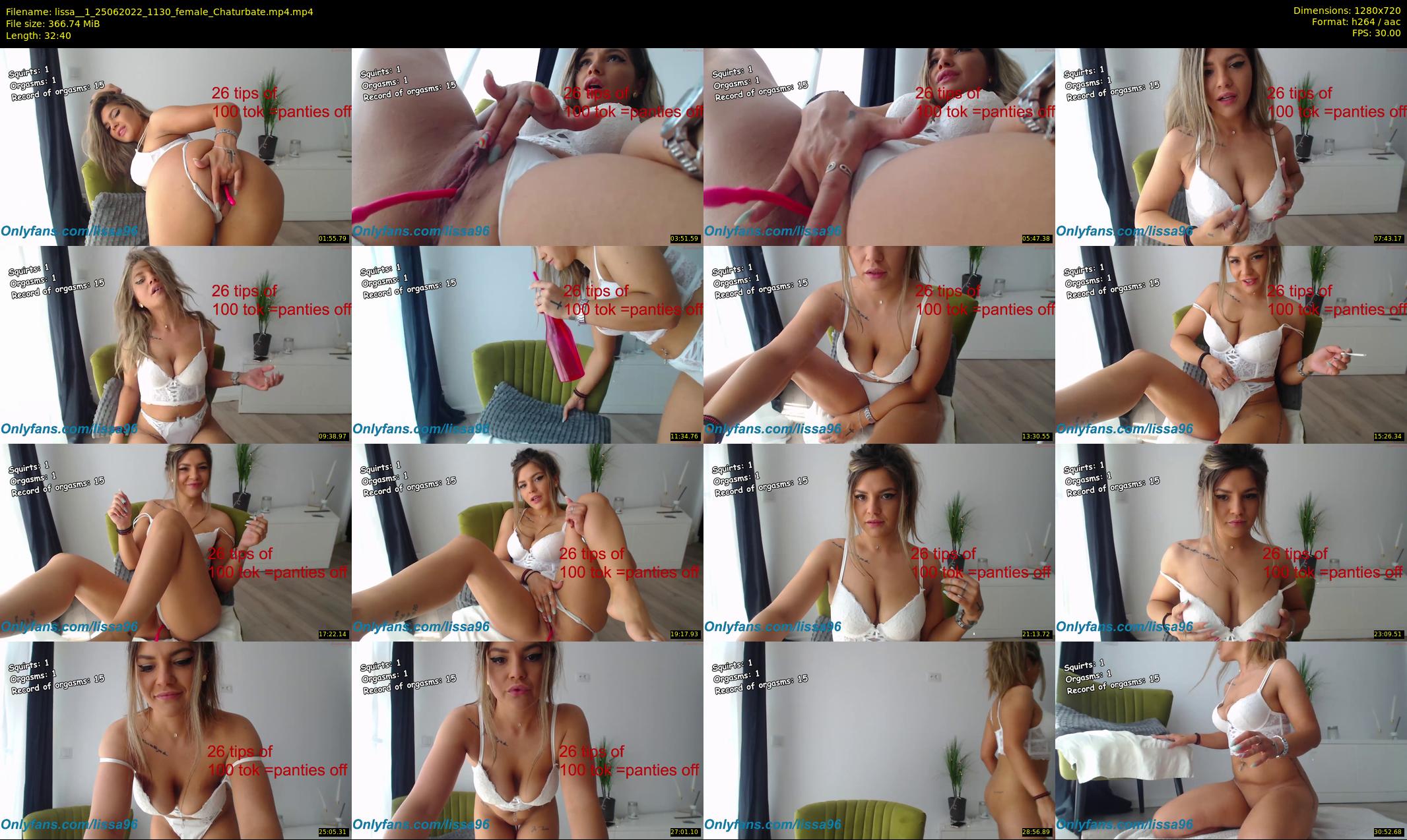 lissa__1 — 33 minute Chaturbate female cam show recording, 720p, Jun 25, 2022