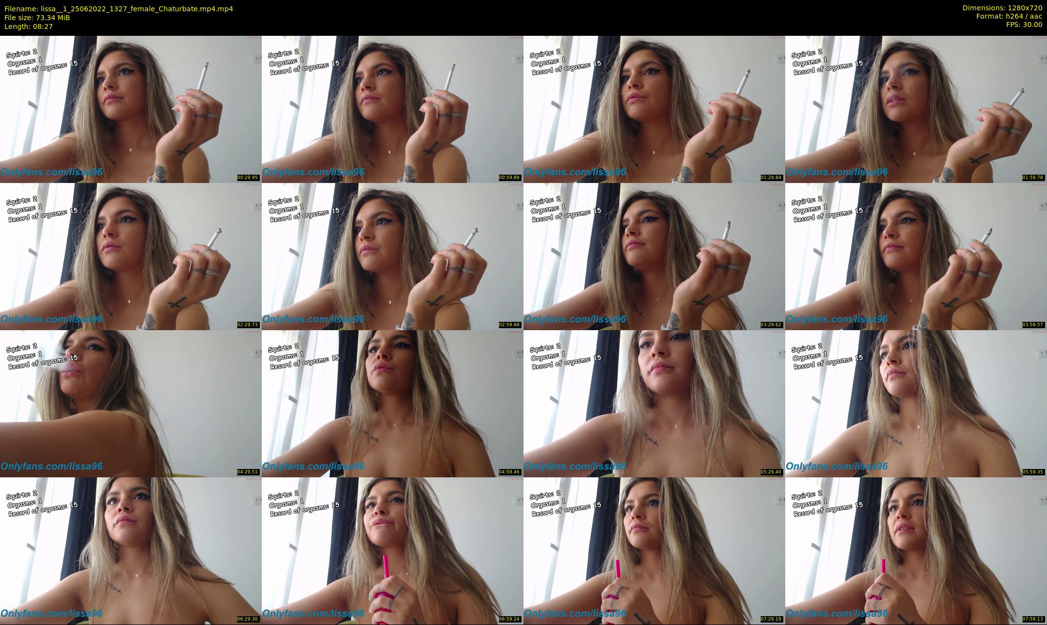 lissa__1 — 9 minute Chaturbate female cam show recording, 720p, Jun 25, 2022