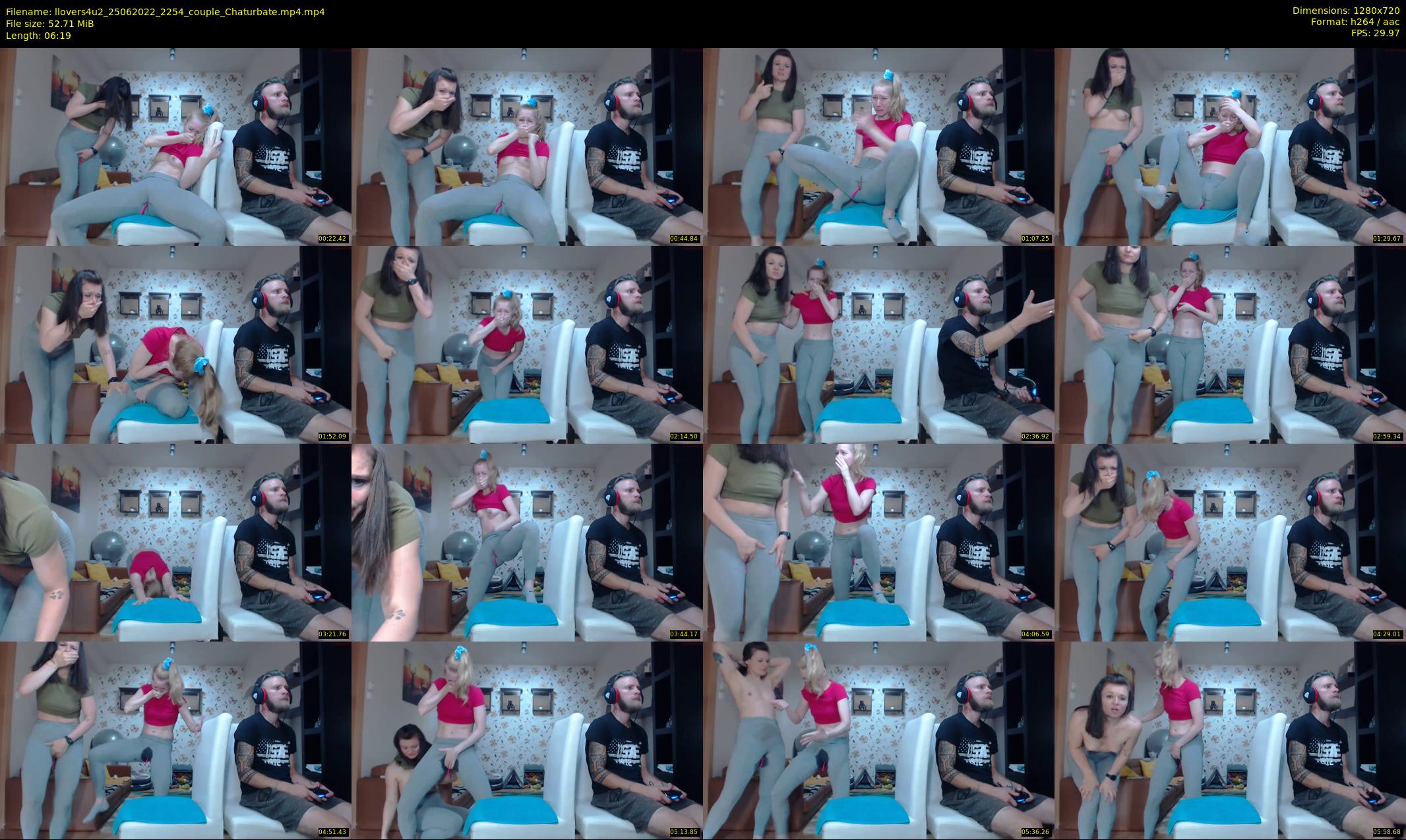 llovers4u2 — 7 minute Chaturbate couple cam show recording, 720p, Jun 25, 2022