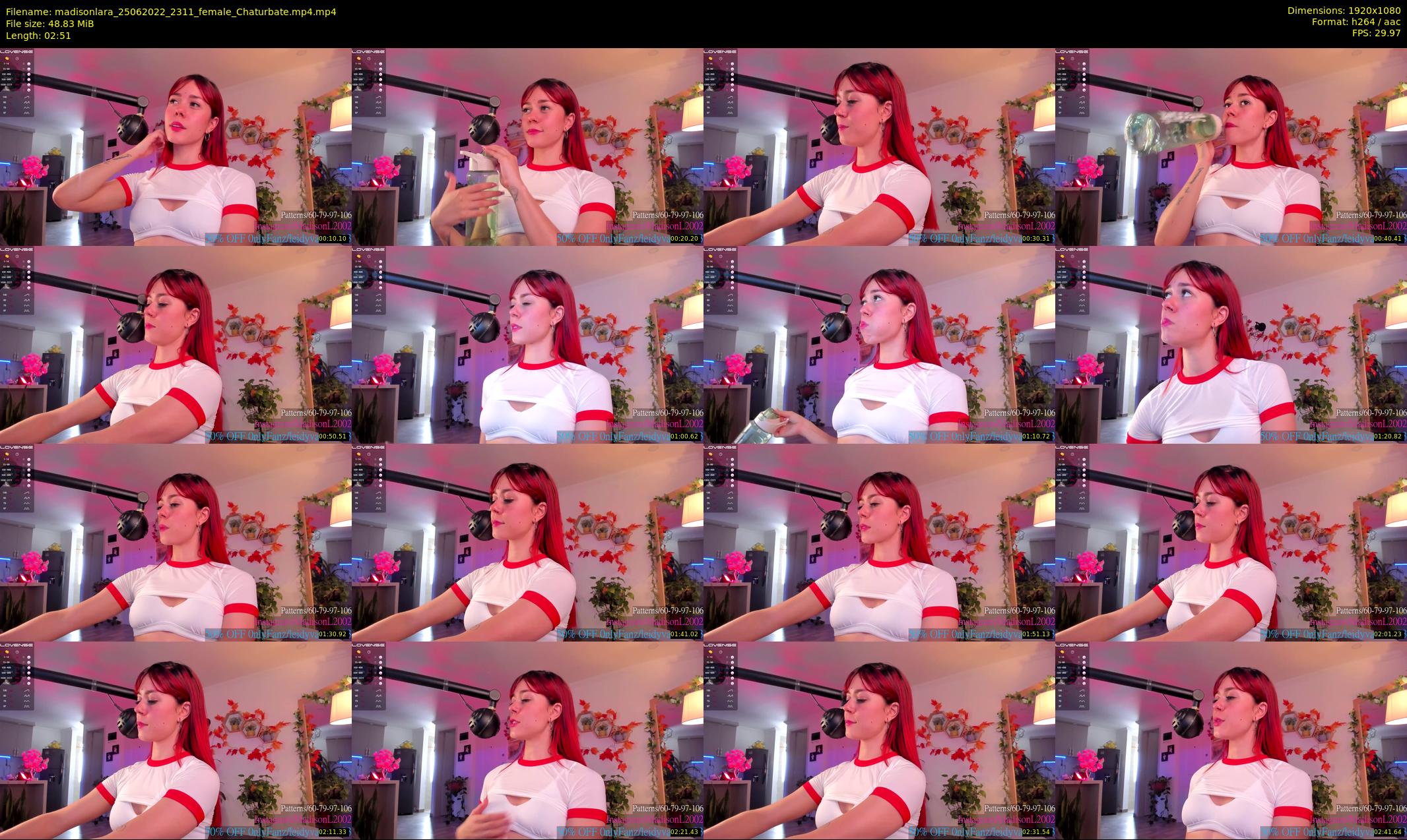 madisonlara — 3 minute Chaturbate female cam show recording, 1080p, Jun 25, 2022