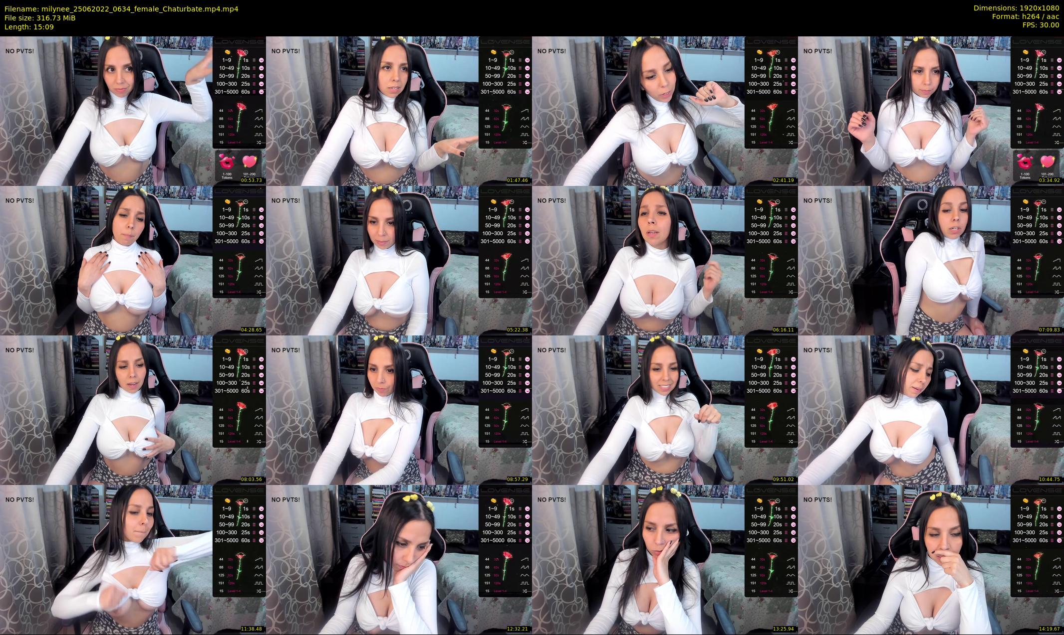 milynee — 16 minute Chaturbate female cam show recording, 1080p, Jun 25, 2022