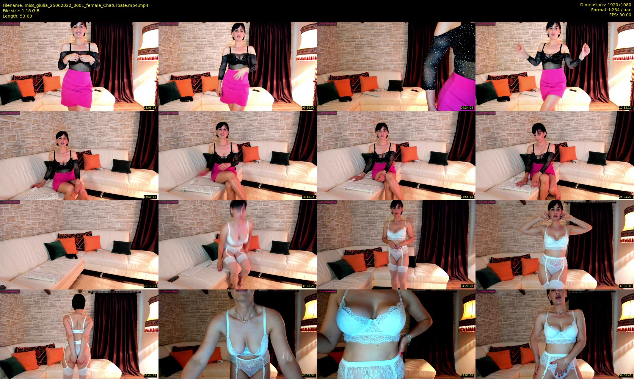 miss_giulia — 54 minute Chaturbate female cam show recording, 1080p, Jun 25, 2022