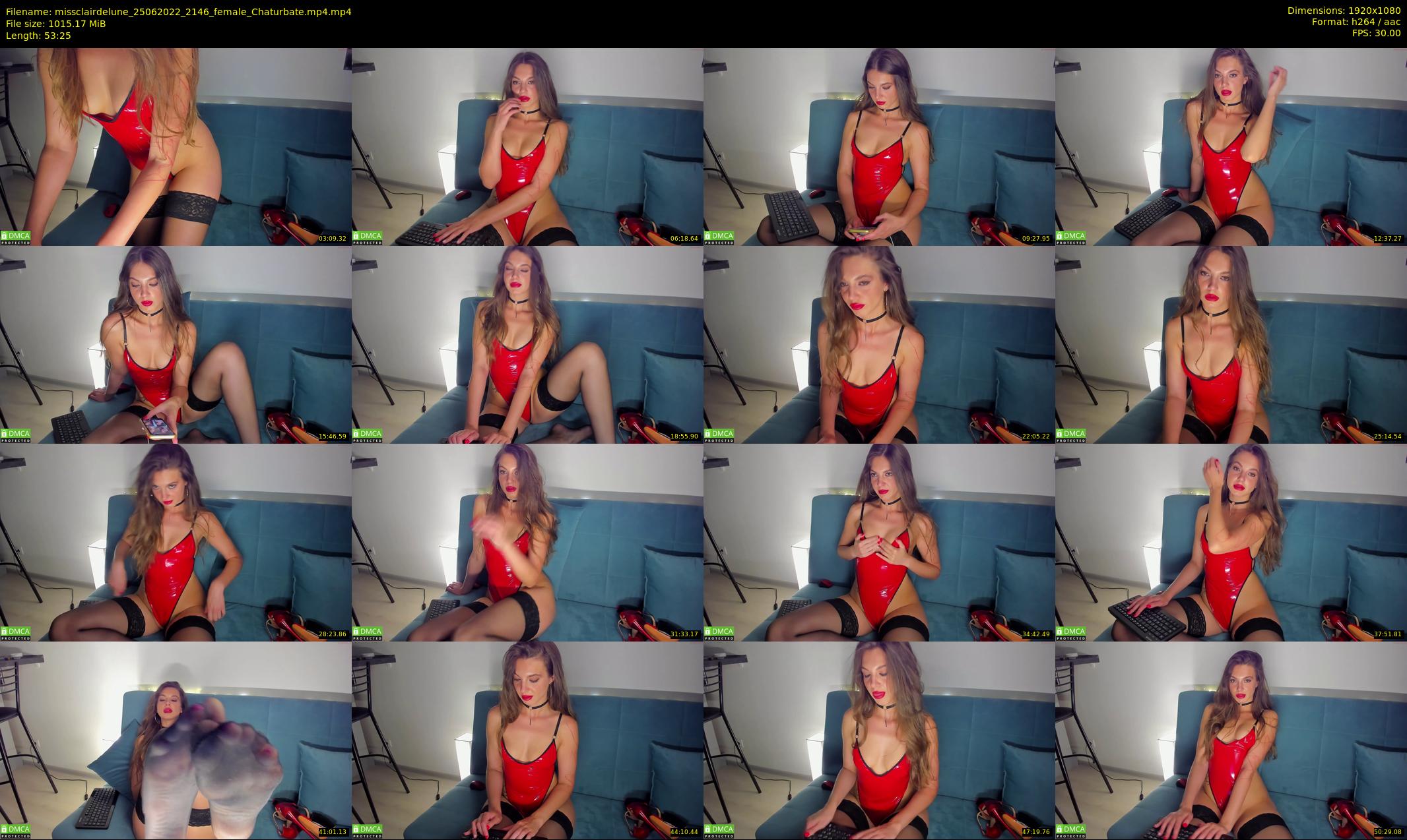 missclairdelune — 54 minute Chaturbate female cam show recording, 1080p, Jun 25, 2022