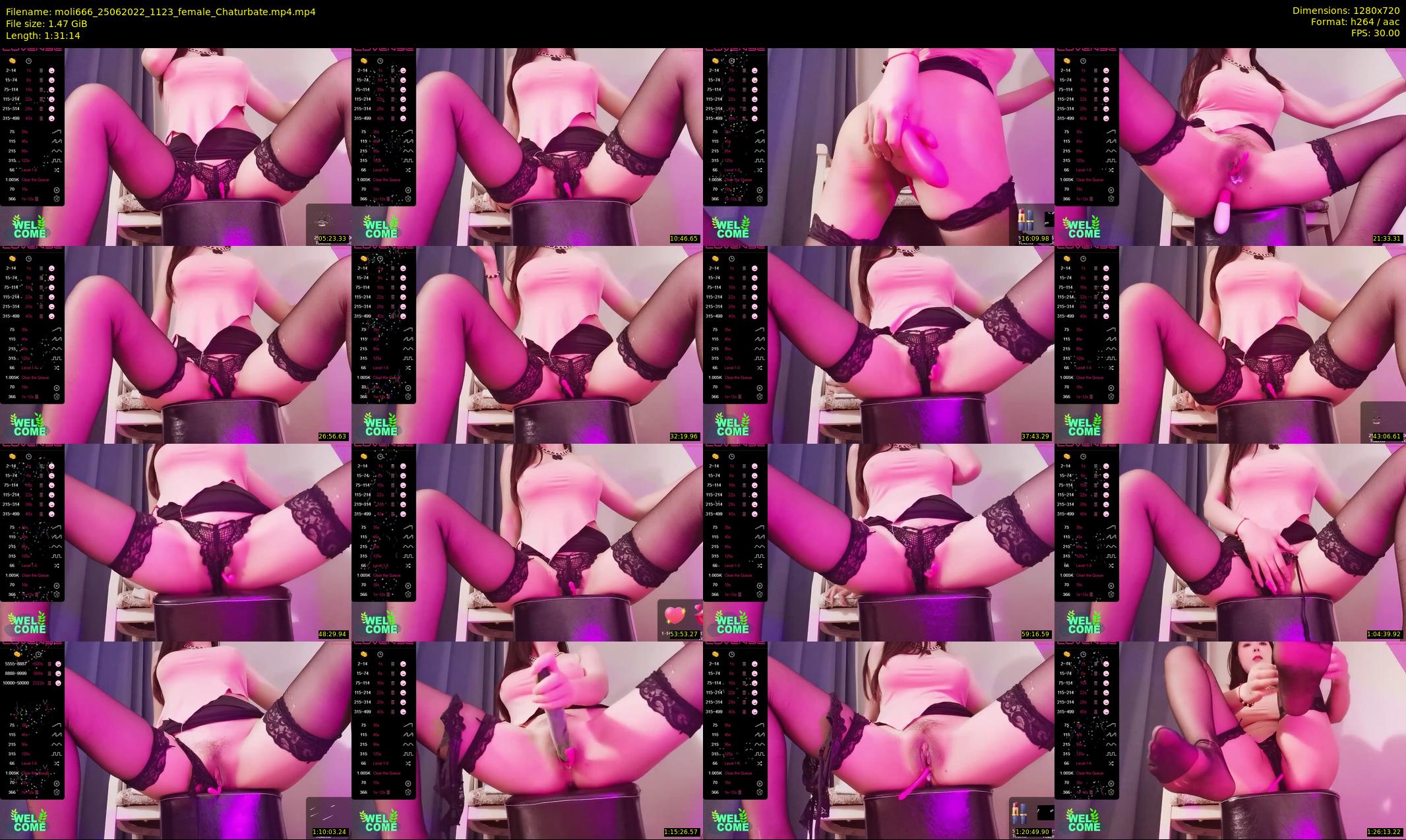 moli666 — 92 minute Chaturbate female cam show recording, 720p, Jun 25, 2022