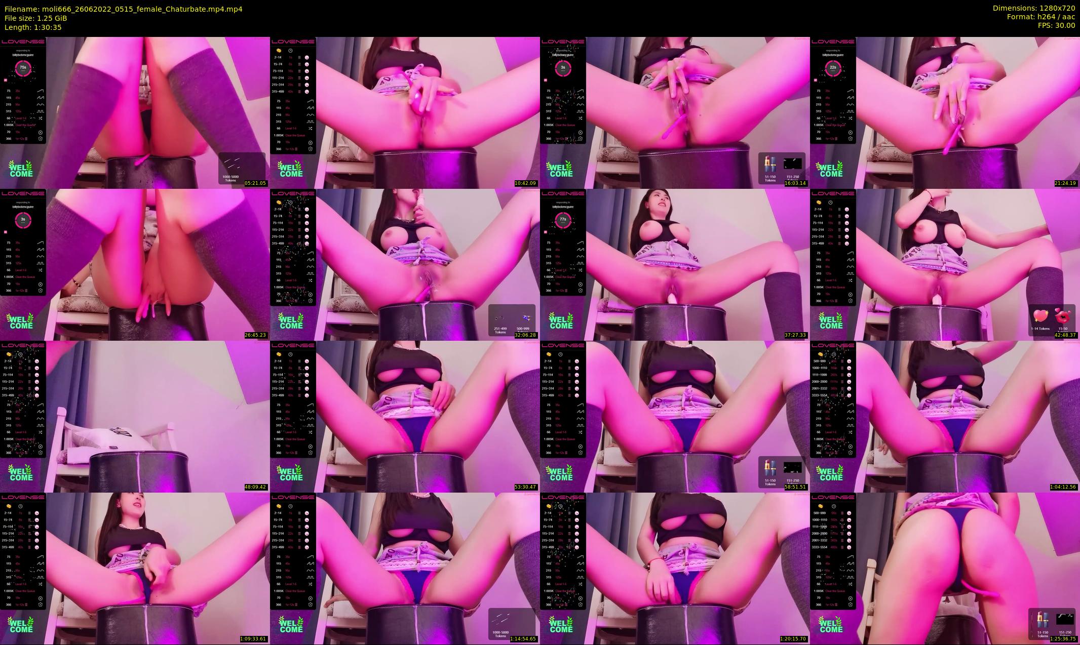 moli666 — 91 minute Chaturbate female cam show recording, 720p, Jun 26, 2022