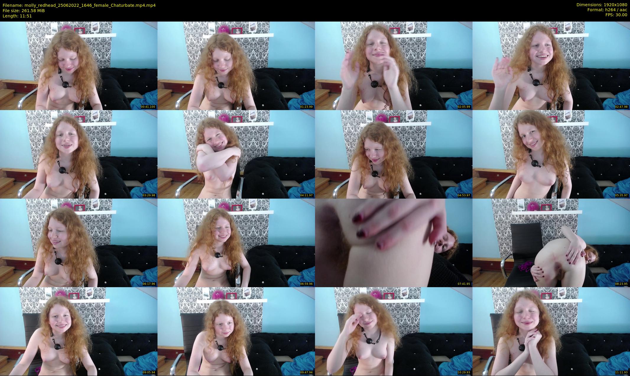 molly_redhead — 12 minute Chaturbate female cam show recording, 1080p, Jun 25, 2022