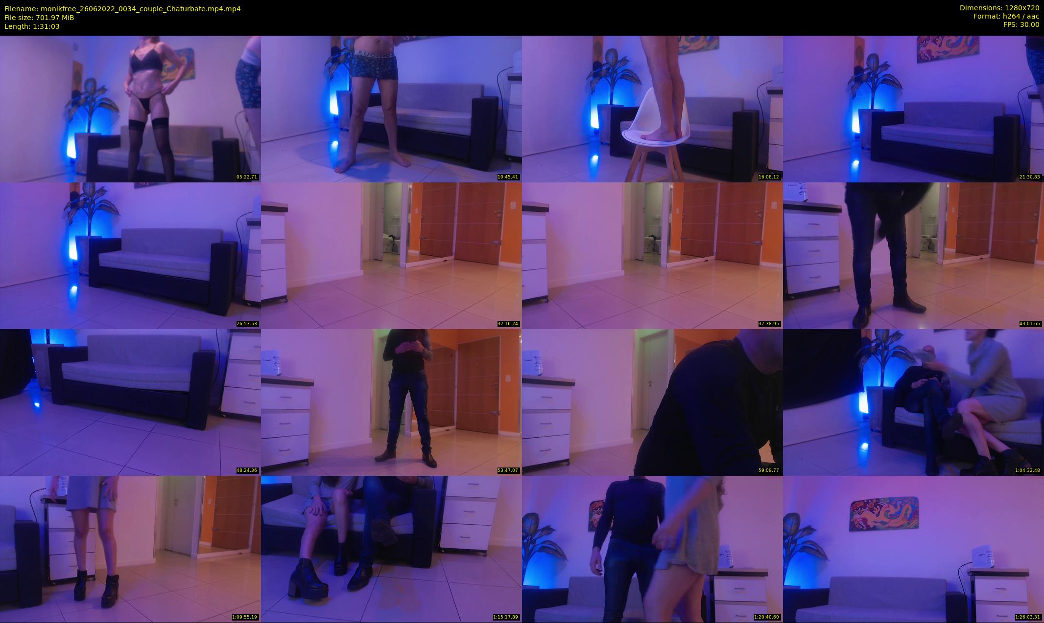 monikfree — 92 minute Chaturbate couple cam show recording, 720p, Jun 26, 2022