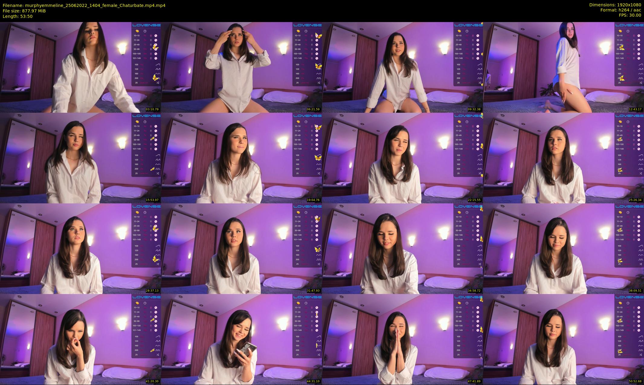 murphyemmeline — 54 minute Chaturbate female cam show recording, 1080p, Jun 25, 2022