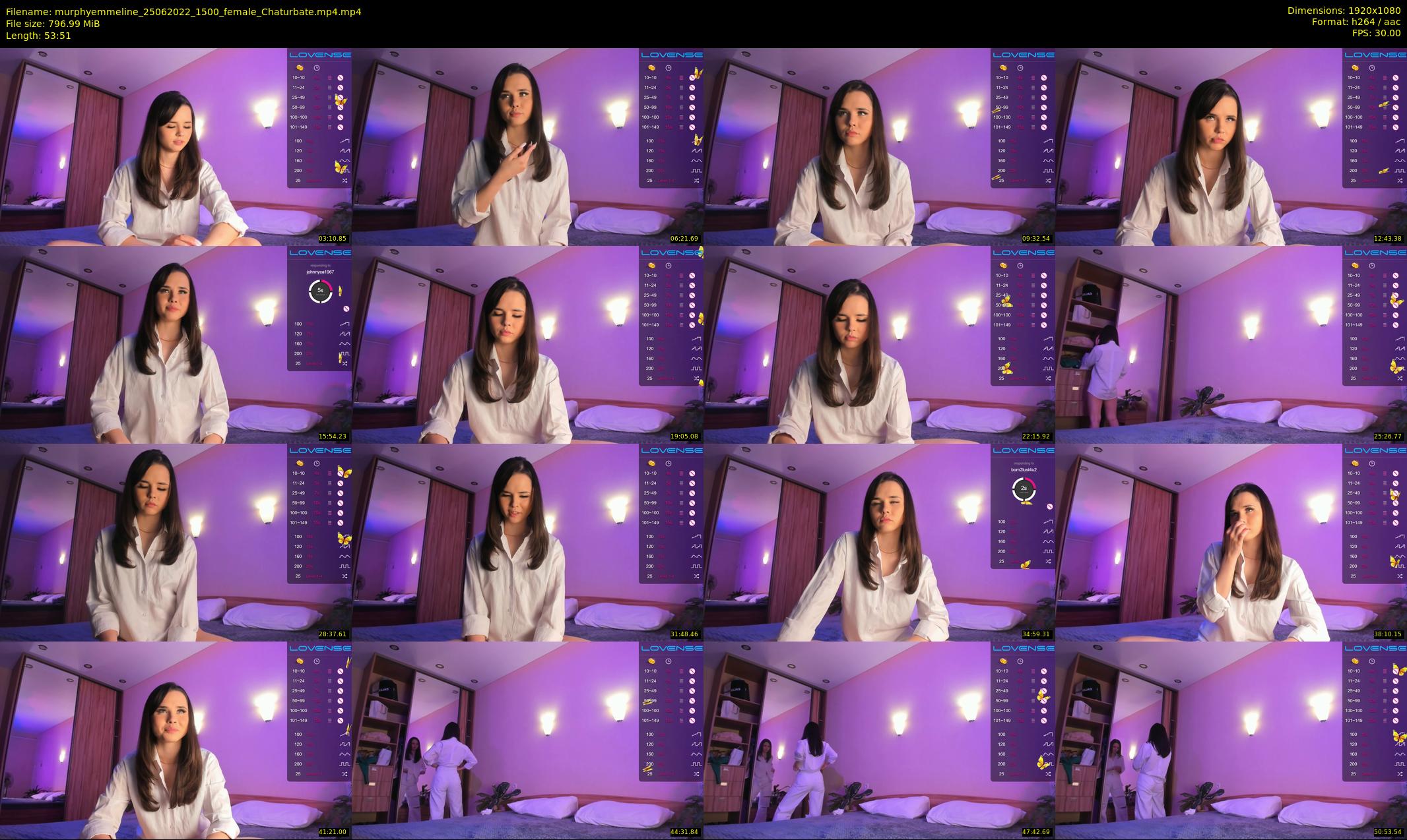 murphyemmeline — 54 minute Chaturbate female cam show recording, 1080p, Jun 25, 2022