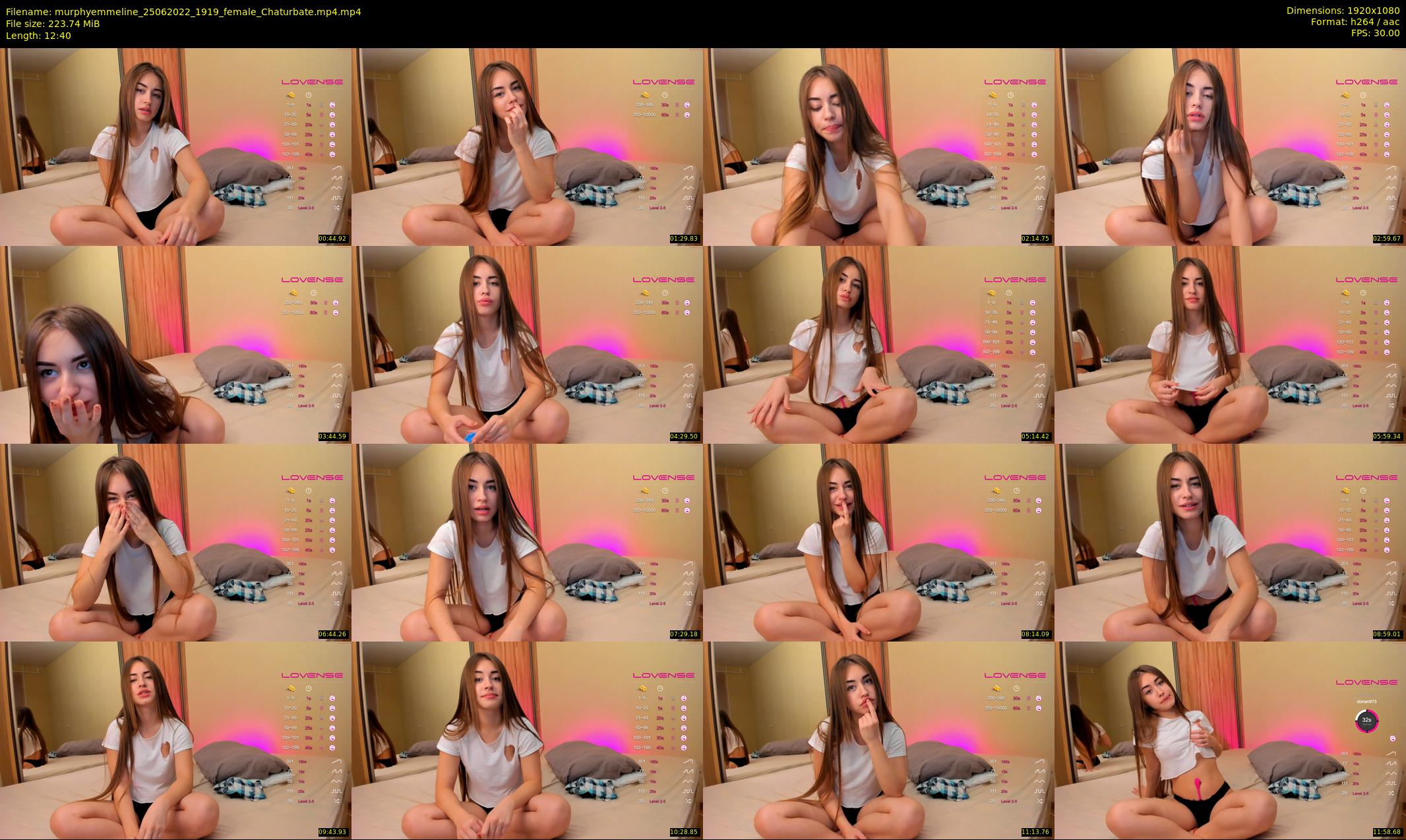 murphyemmeline — 13 minute Chaturbate female cam show recording, 1080p, Jun 25, 2022