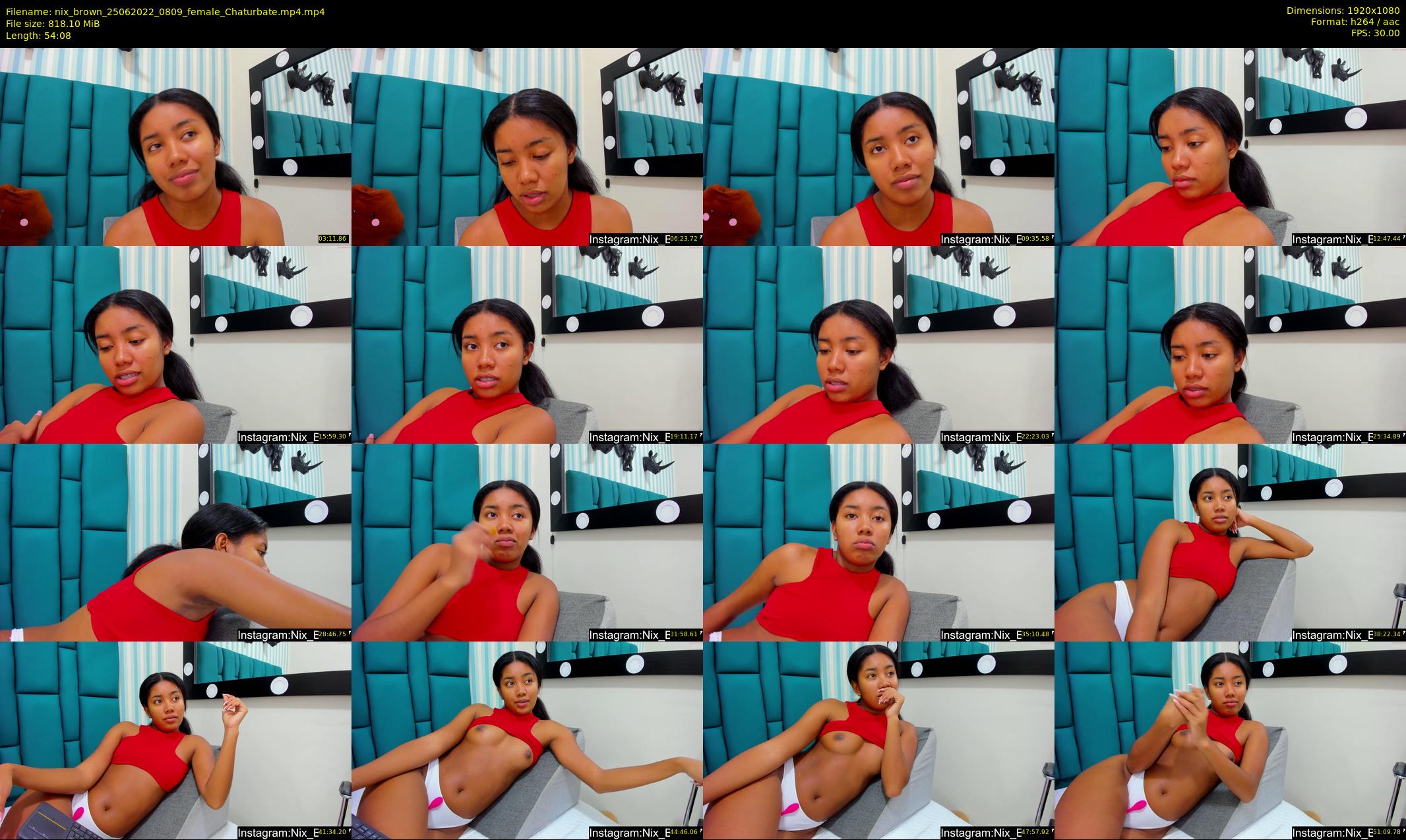 nix_brown — 55 minute Chaturbate female cam show recording, 1080p, Jun 25, 2022